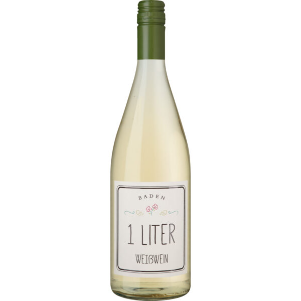 1 Liter Weißwein, Feinherb, Baden, Baden, 2025, Weißwein