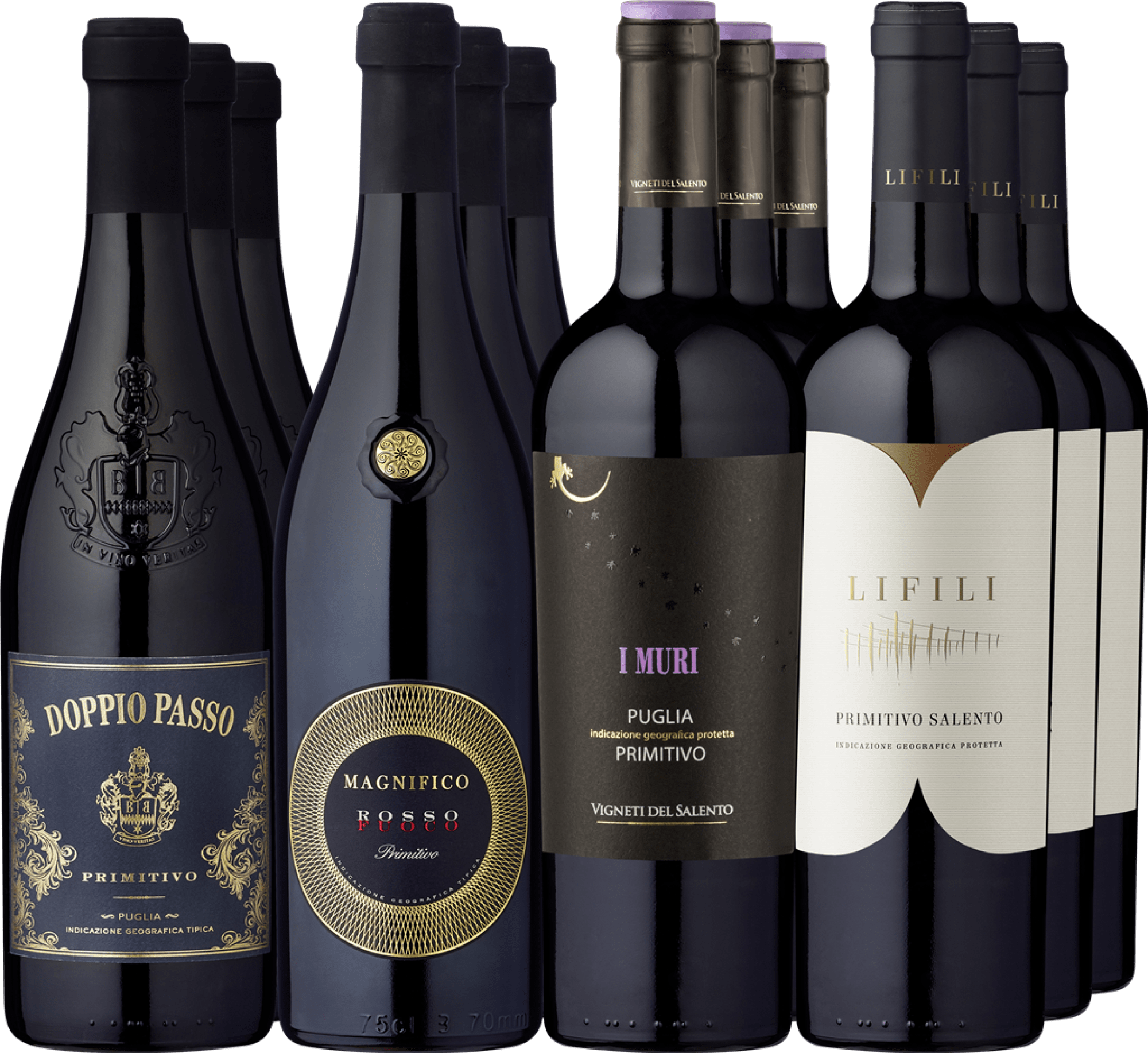 12er-Probierpaket »Primitivo - die Stars der Weinwelt«