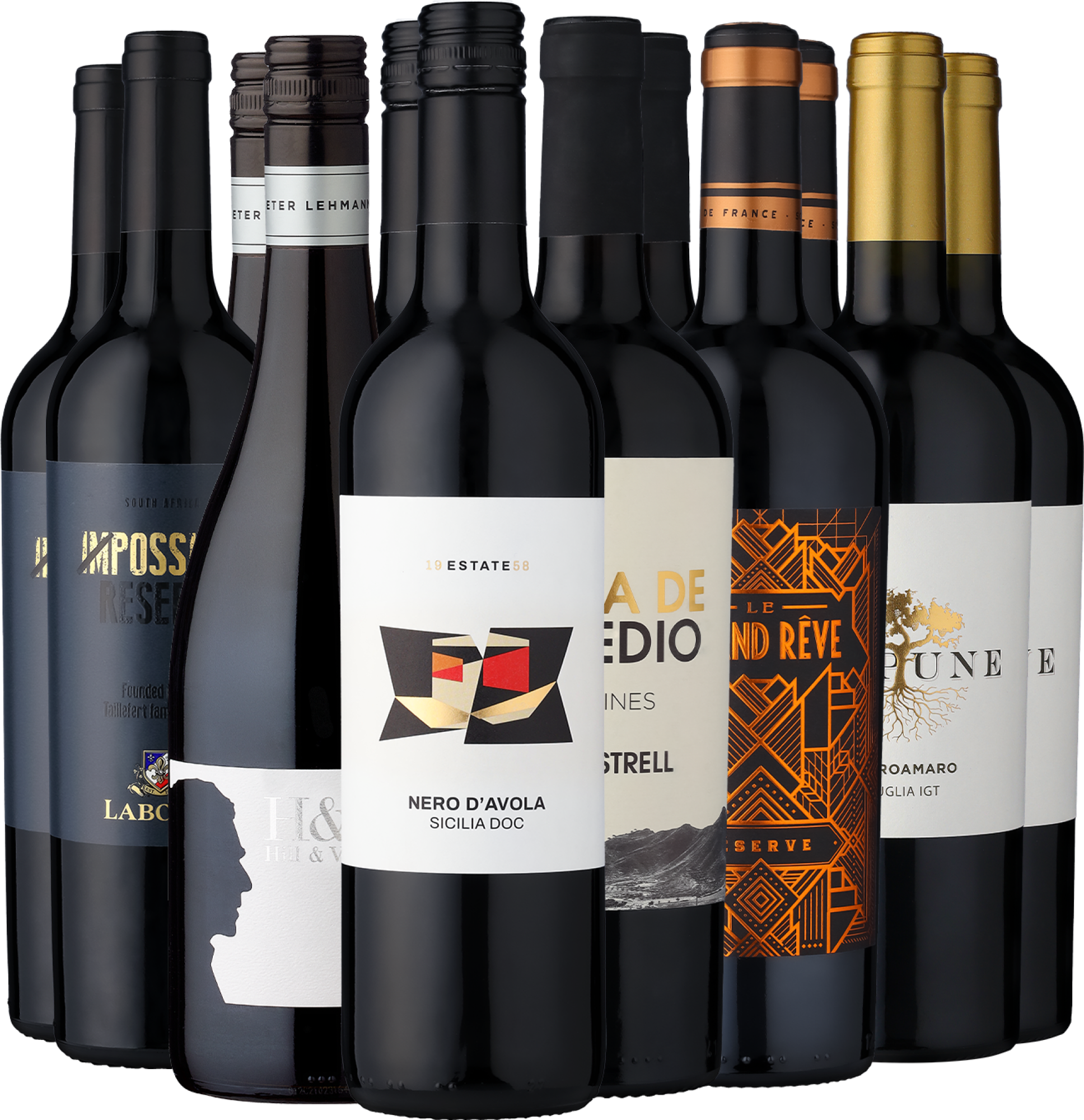 12er-Probierpaket »Rotwein-Favoriten«