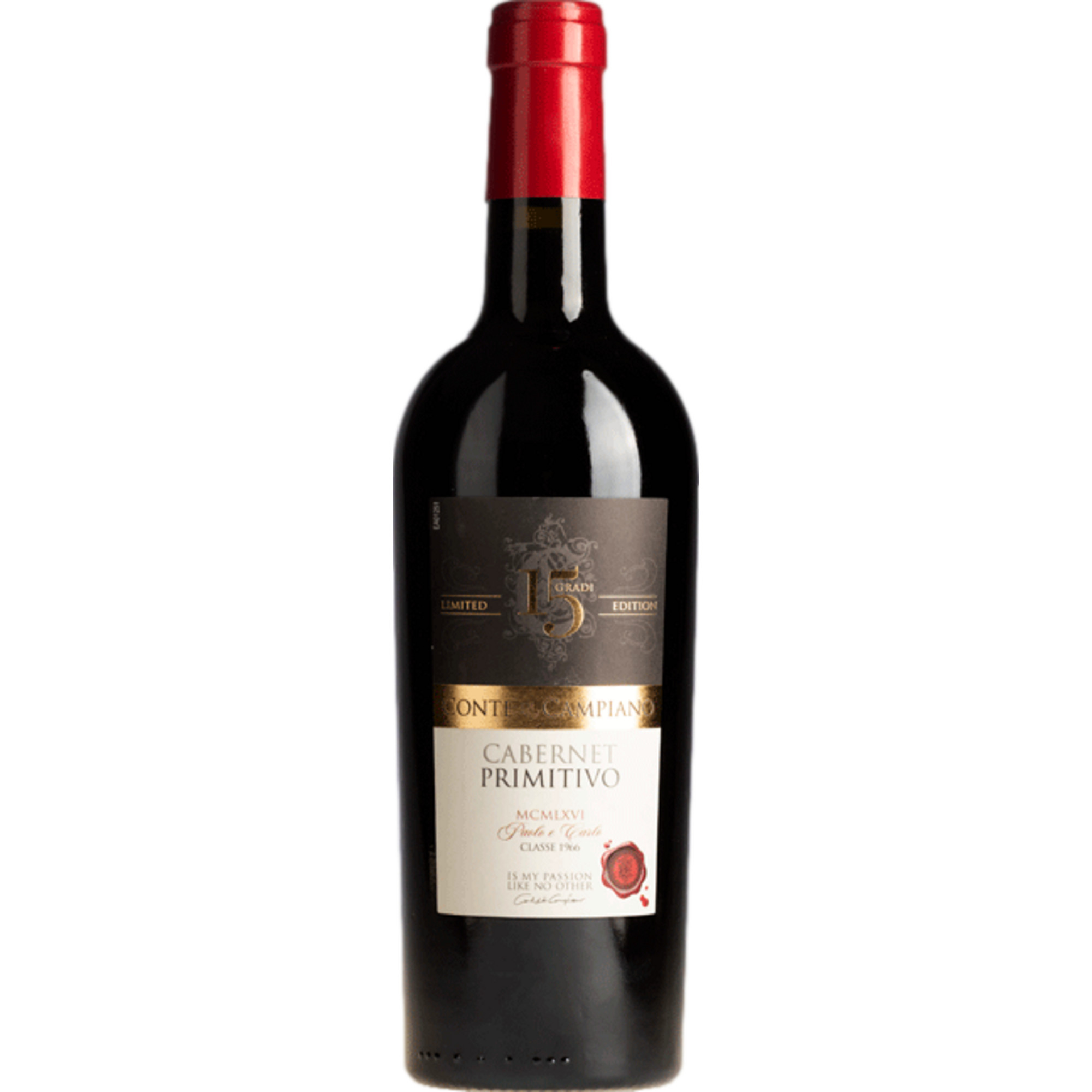 15 Gradi Limited Edition Cabernet Primitivo, Puglia IGP, Apulien, 2024, Rotwein