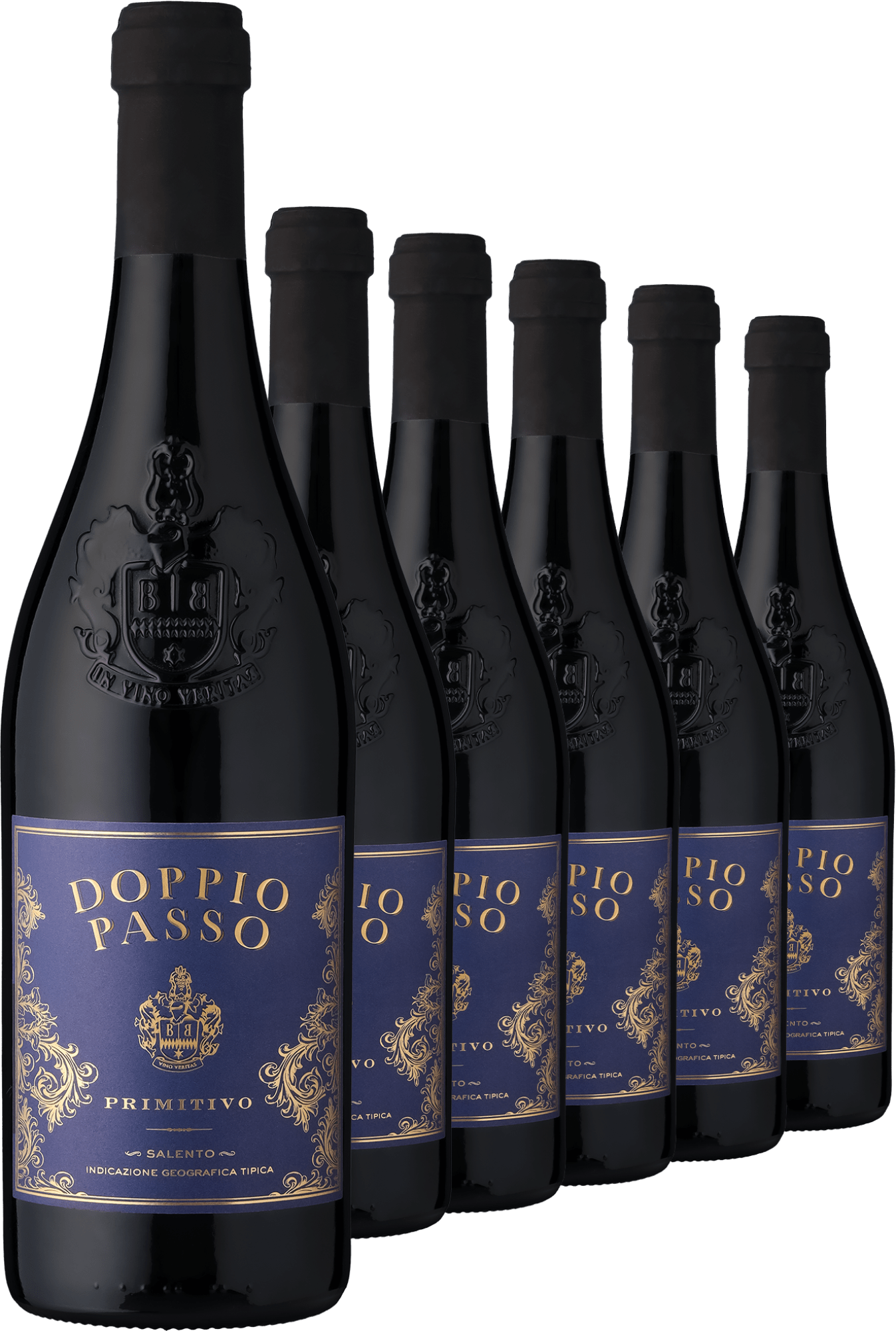 2024 Doppio Passo Salento Primitivo im 6er-Vorratspaket