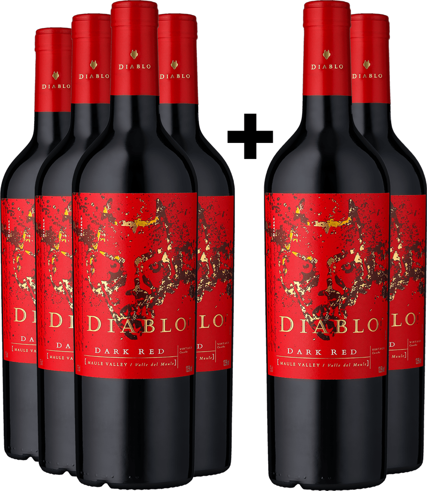 4+2-PAKET Concha y Toro »Diablo« Dark Red 2024