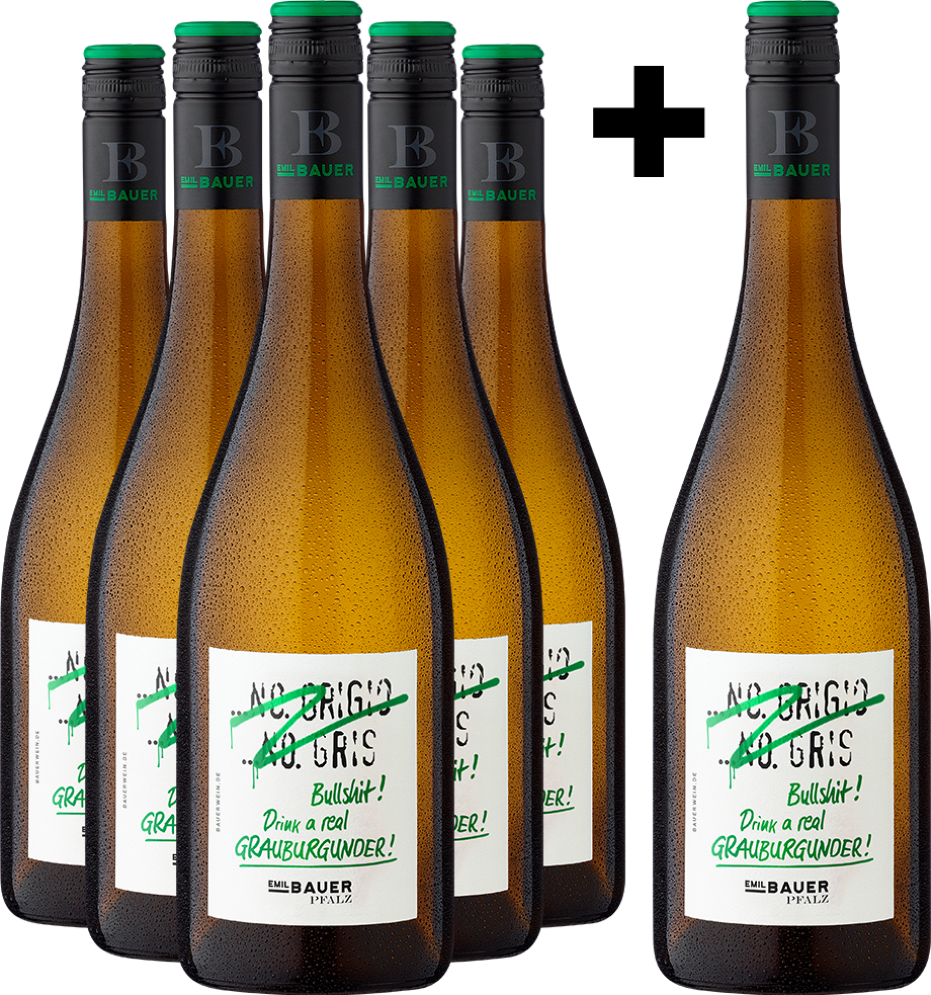 5+1-PAKET Emil Bauer »No Grigio. No Gris...« Grauburgunder 2025