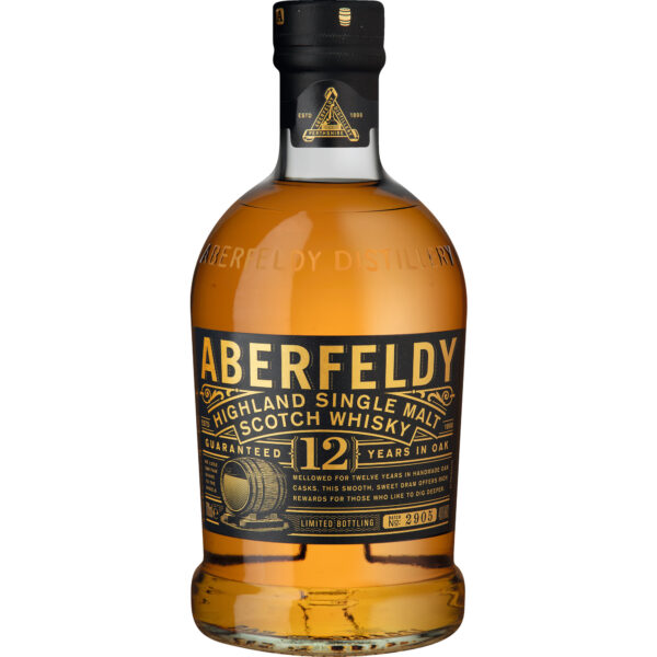 Aberfeldy 12 Years Single Malt Scotch Whisky, 0,7 L, 40% Vol., Schottland, Spirituosen
