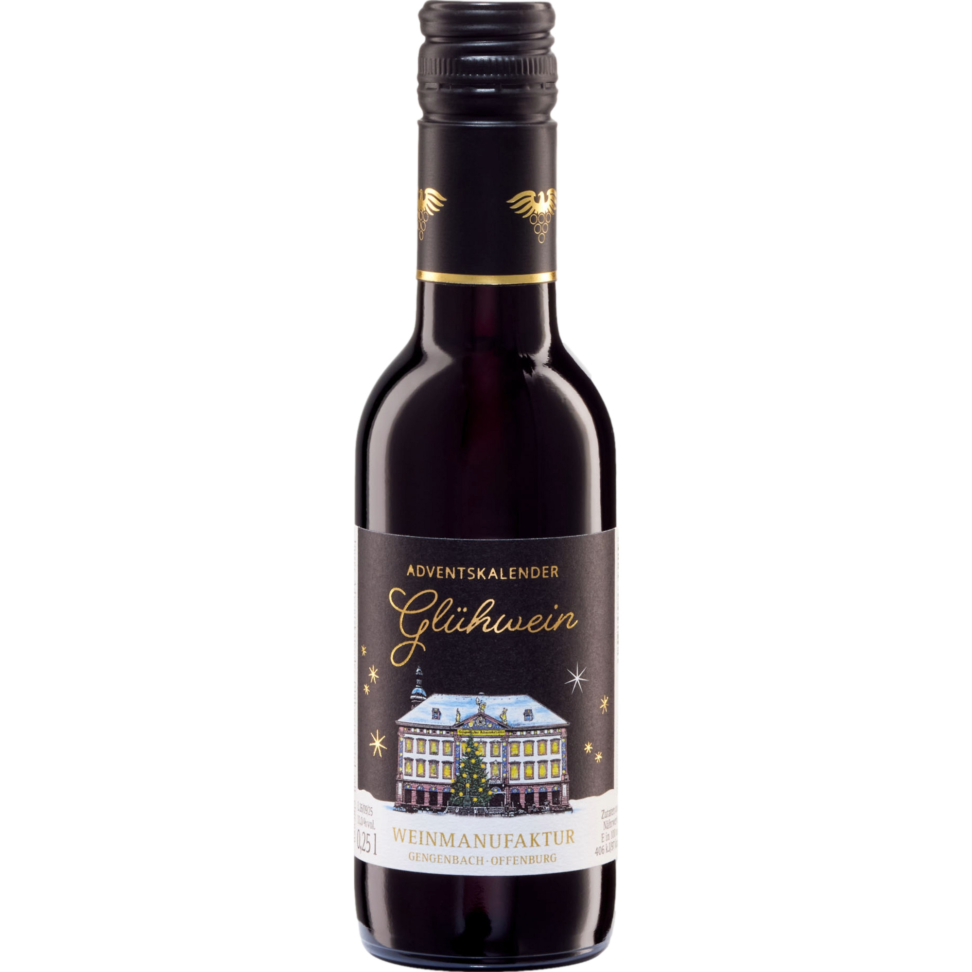 Adventskalender Glühwein Rot, Aromatisiertes weinhaltiges Getränk, 0,25 L, Baden, Rotwein