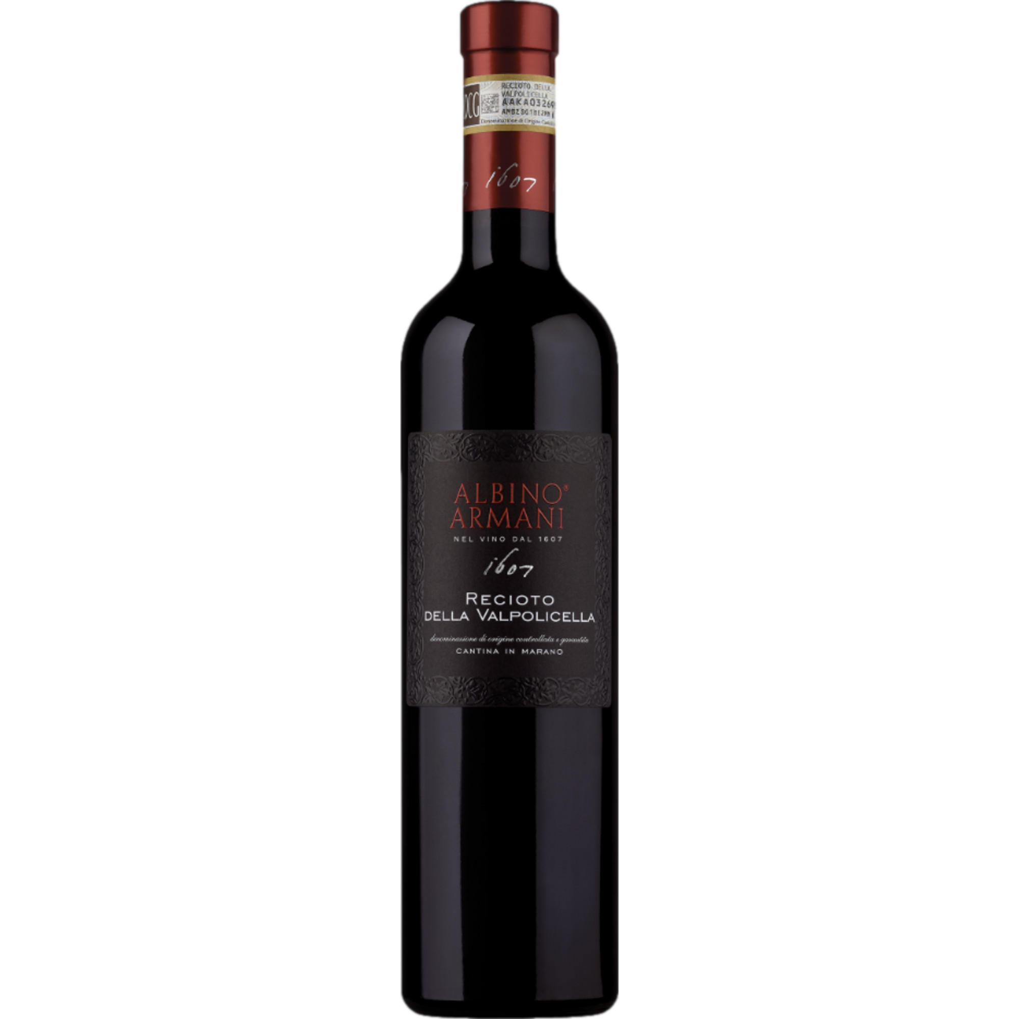 Albino Armani Classico Recioto della Valpolicella, Recioto della Valpolicella DOCG, 0,5 L, Venetien, 2022, Rotwein