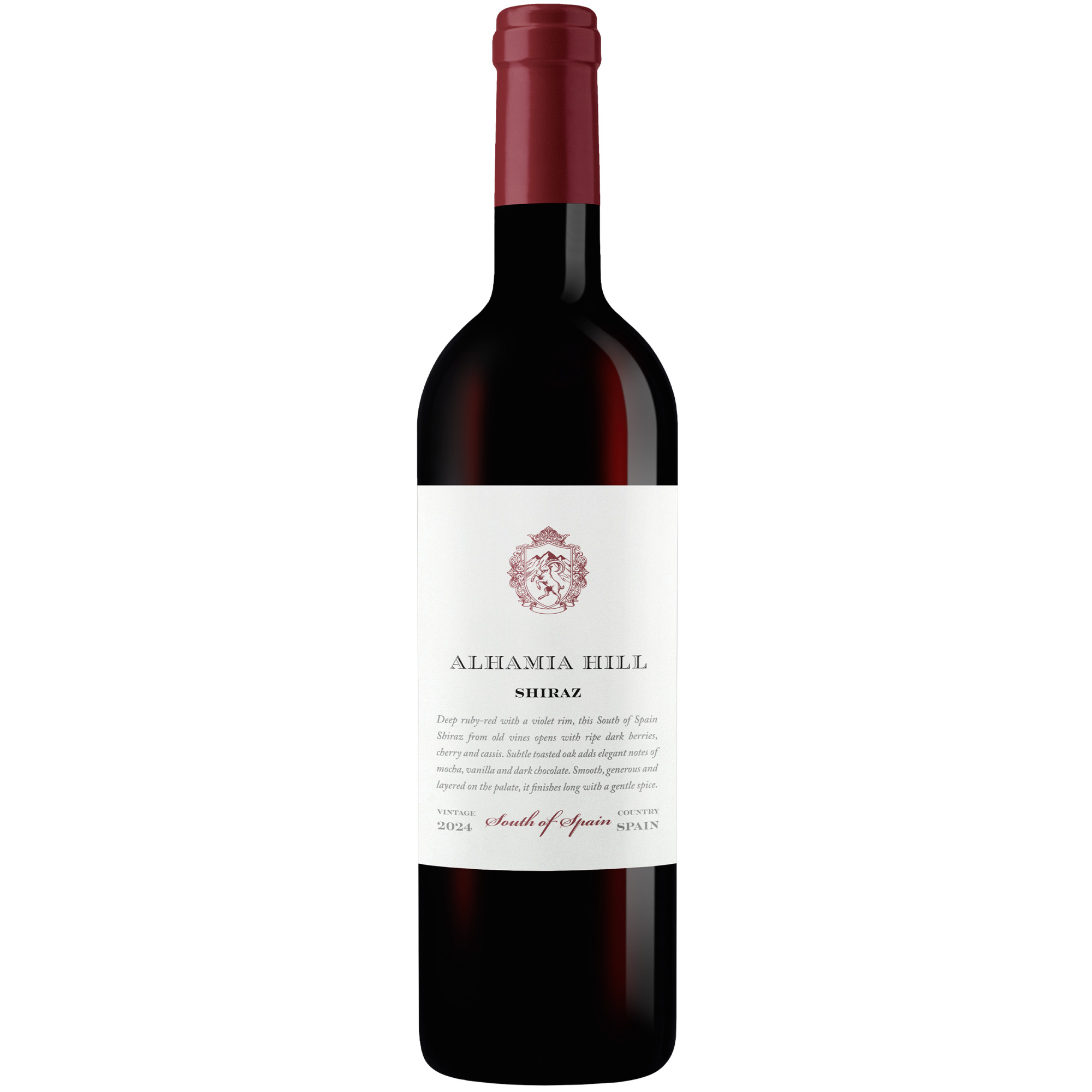 Alhamia Hill Shiraz 2024 0.75L 14.5% Vol. Rotwein Trocken aus Spanien