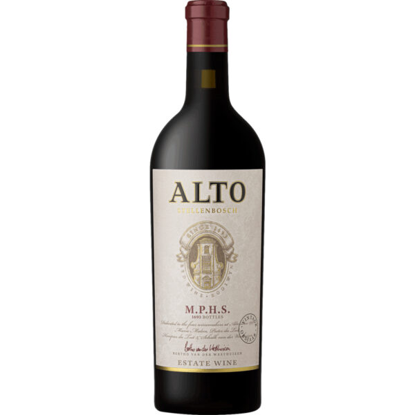 Alto M.P.H.S., WO Stellenbosch, Western Cape, 2018, Rotwein
