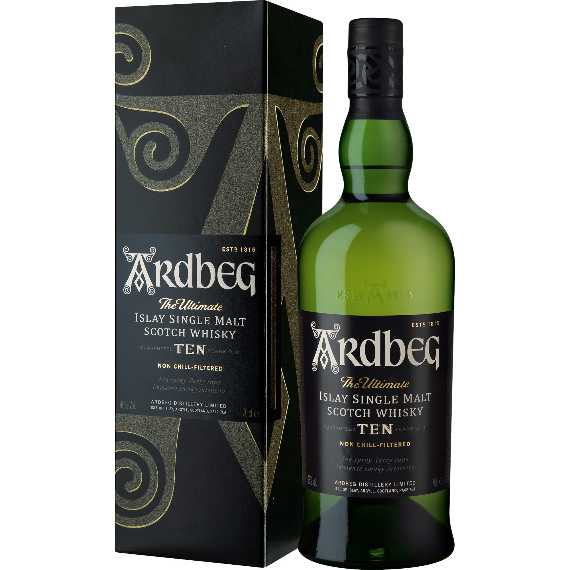 Ardbeg 10 Years The Ultimate, Islay Single Malt Scotch Whisky, 0,7 L, 46% Vol, Schottland, Spirituosen