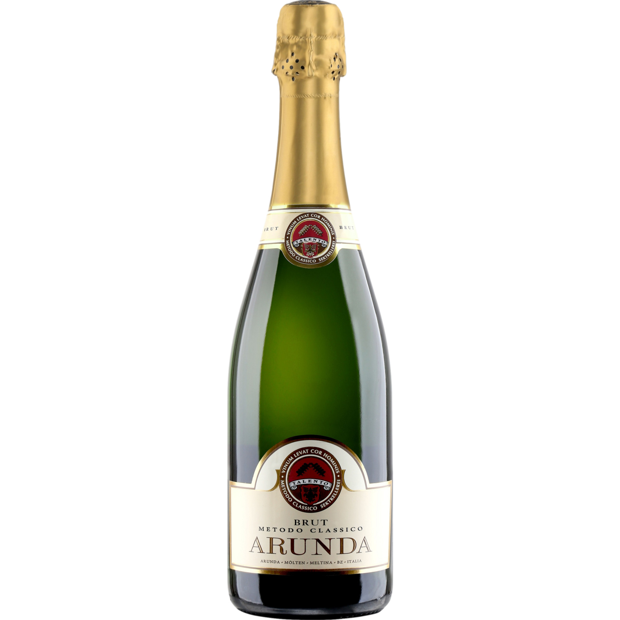 Arunda Brut, Metodo Classico Alto Adige DOP, Südtirol, Schaumwein