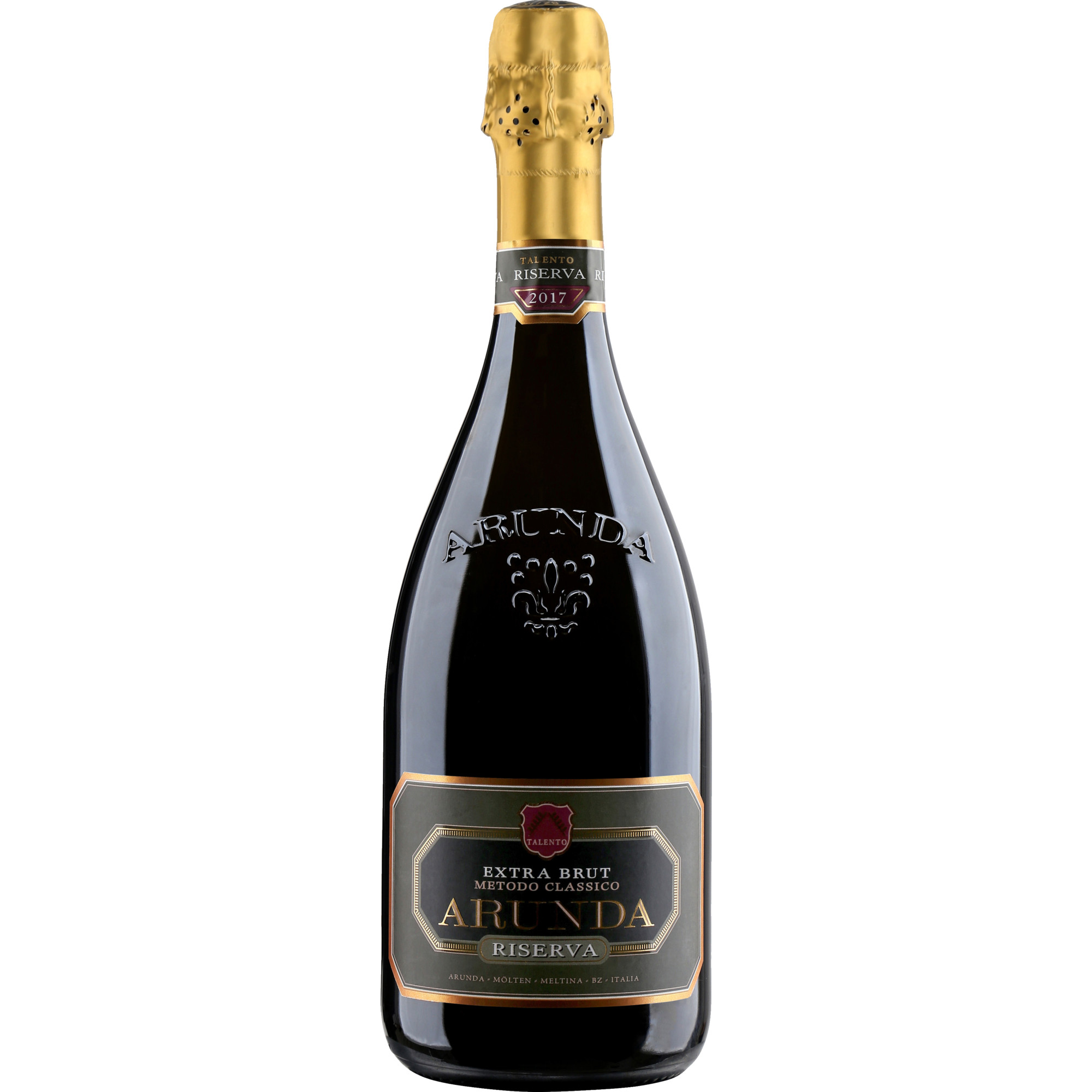 Arunda Riserva Extra Brut, Metodo Classico Alto Adige DOP, Südtirol, 2018, Schaumwein