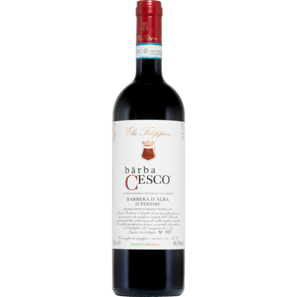 Bärba Cesco Barbera d' Alba Superiore, Barbera d'Alba DOC, Piemont, 2021, Rotwein