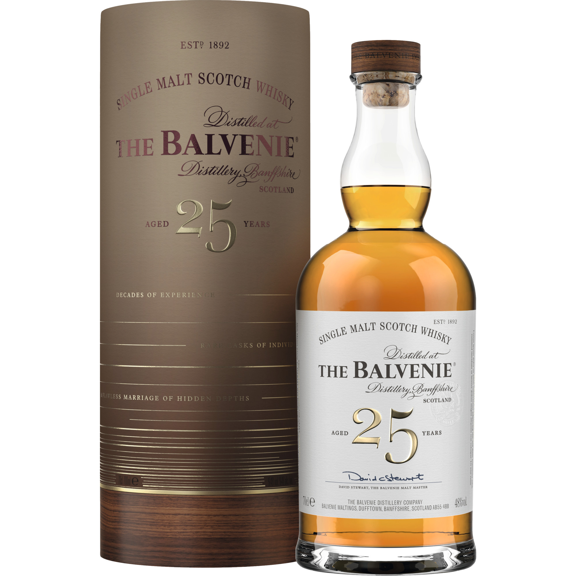Balvenie 25 Years Single Malt Whisky, 0,7L, 48% Vol., Schottland, Spirituosen