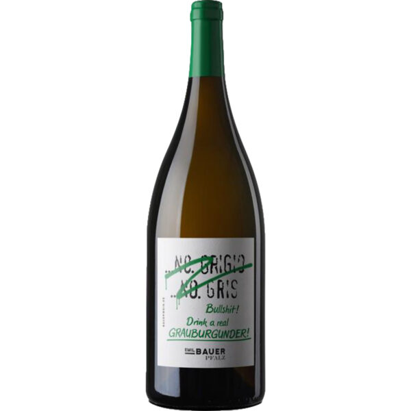 Bauer Bullshit Grauburgunder, Trocken, Pfalz, Magnum, Pfalz, 2023, Weißwein