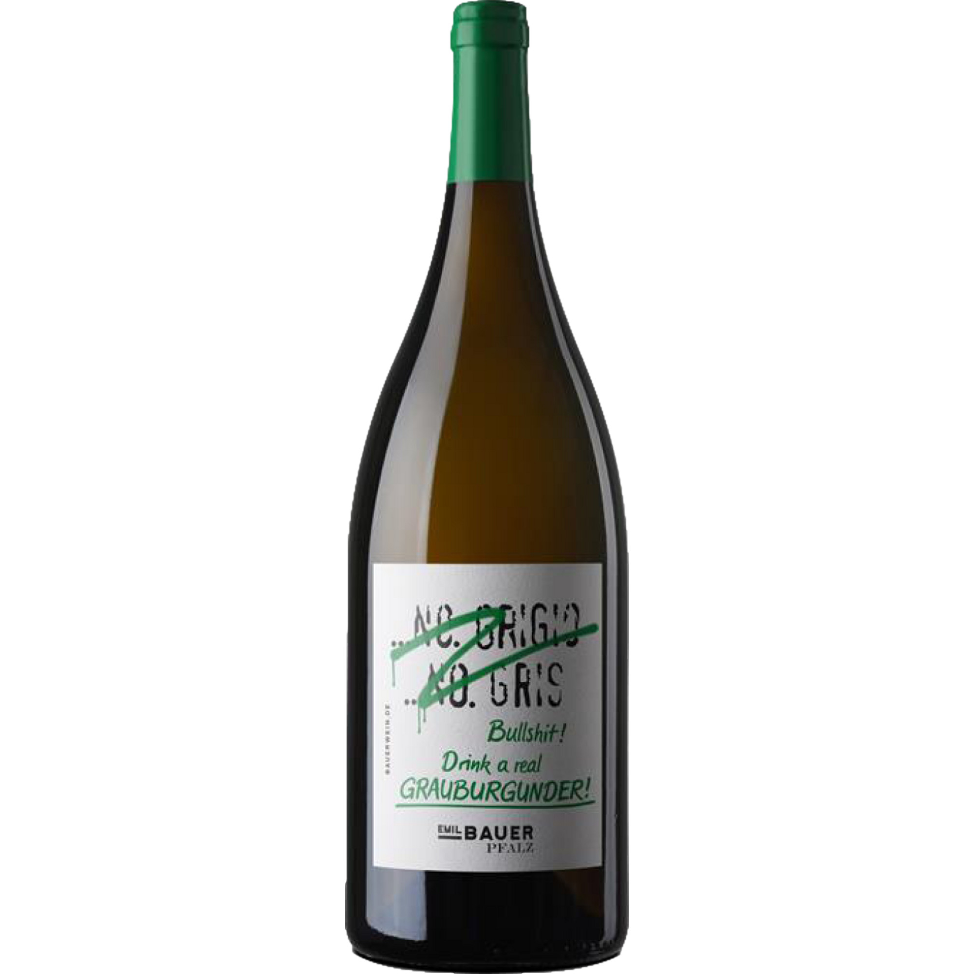 Bauer Bullshit Grauburgunder, Trocken, Pfalz, Magnum, Pfalz, 2023, Weißwein