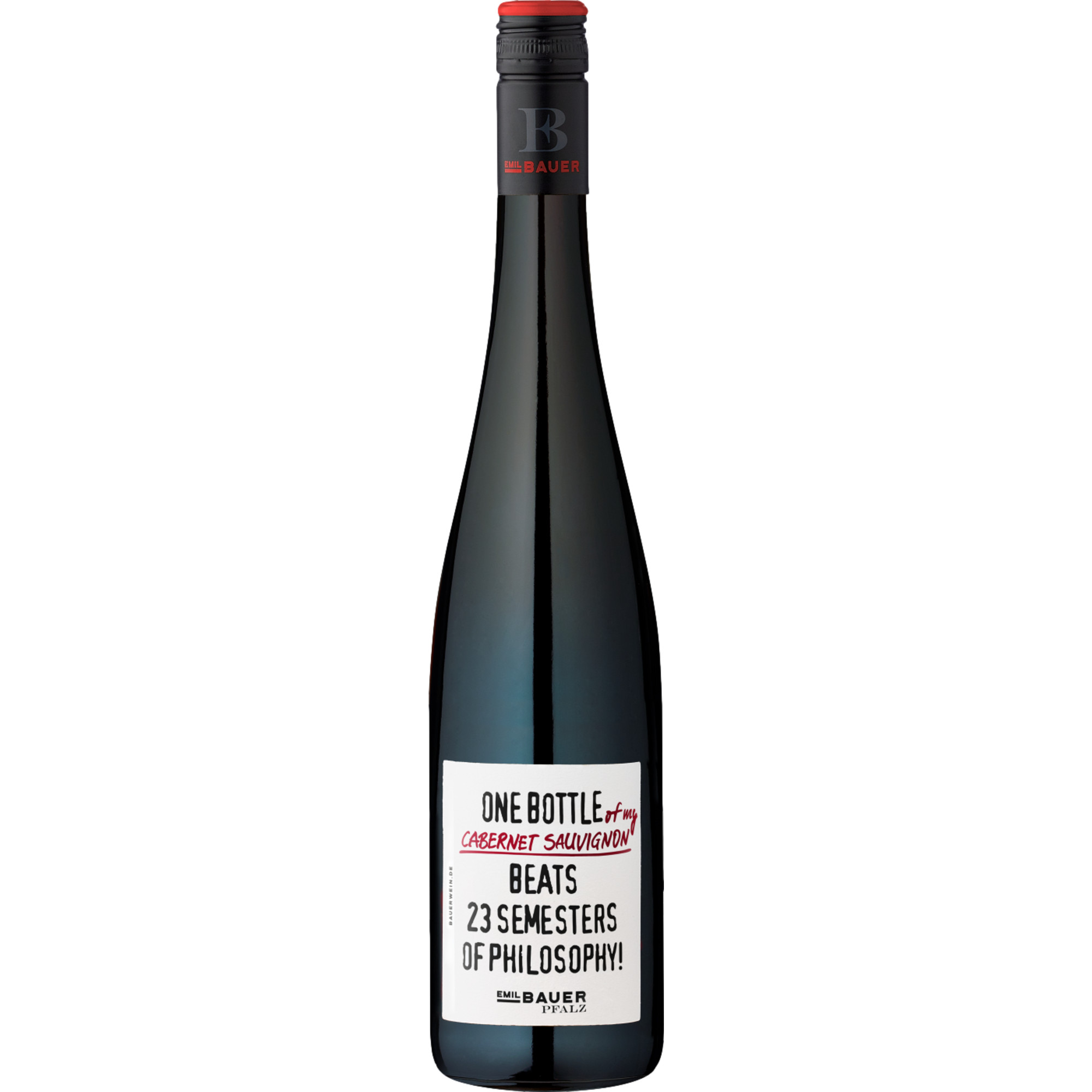 Bauer Dr. Philosophy Cabernet Sauvignon, Trocken, Pfalz, Pfalz, 2023, Rotwein
