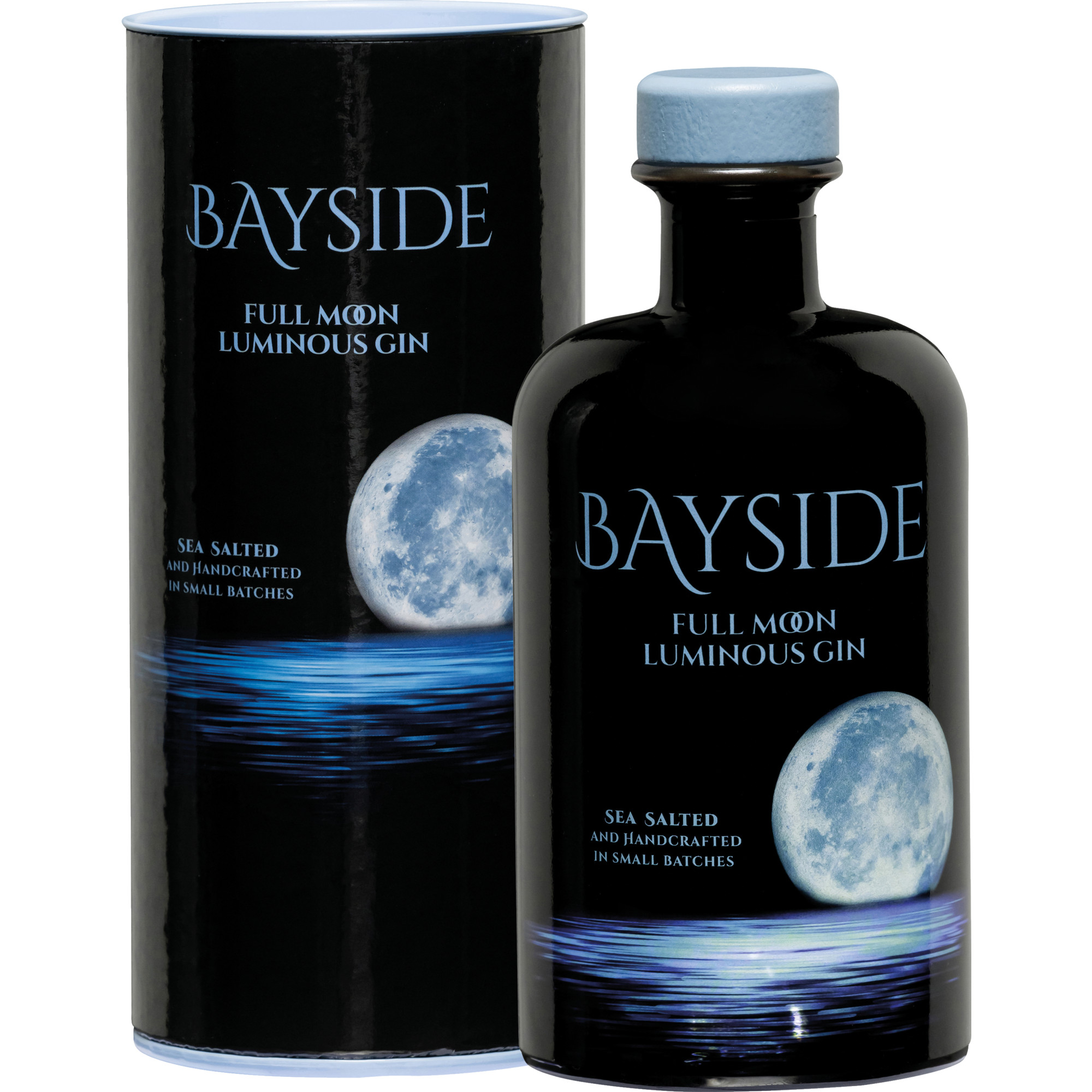 Bayside Full Moon Luminous Gin, 0,5 L, 40% Vol. in Geschenkverpackung, Spirituosen