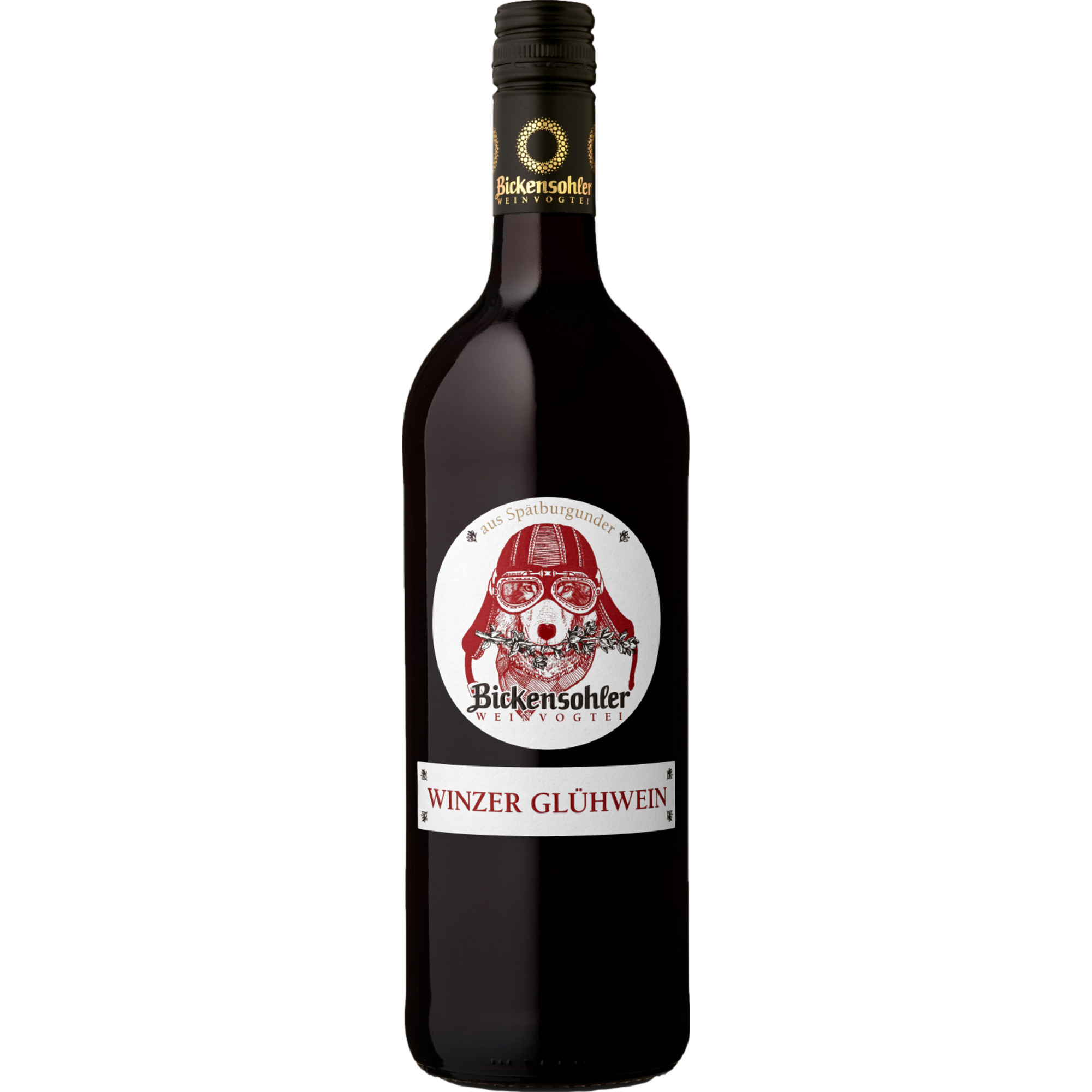Bickensohler Winzer Glühwein Spätburgunder, Aromatisiertes weinhaltiges Getränk, 1 Liter, Baden, Rotwein