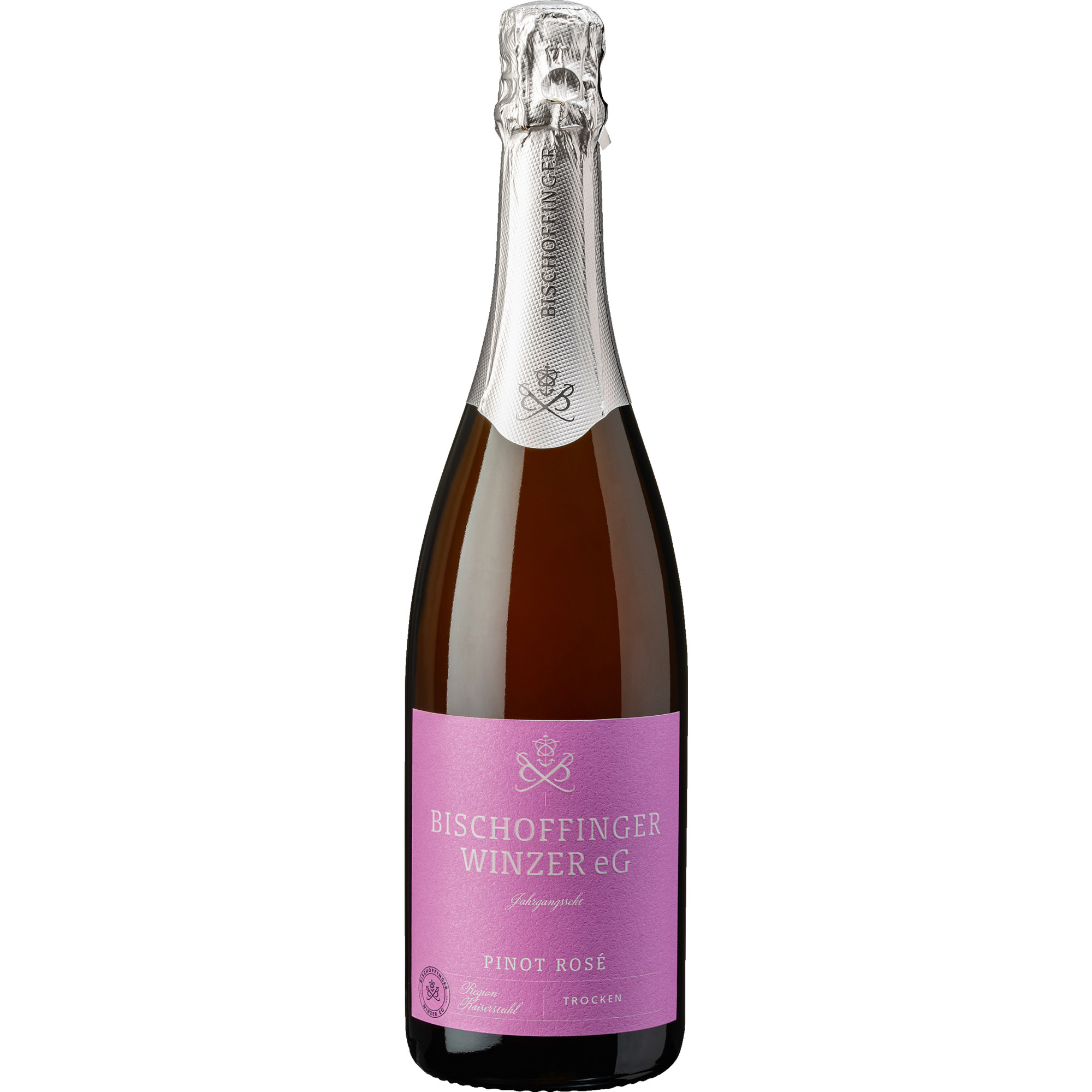 Bischoffinger Winzer Pinot Rosé Jahrgangsekt, Trocken, Baden, Baden, 2023, Schaumwein