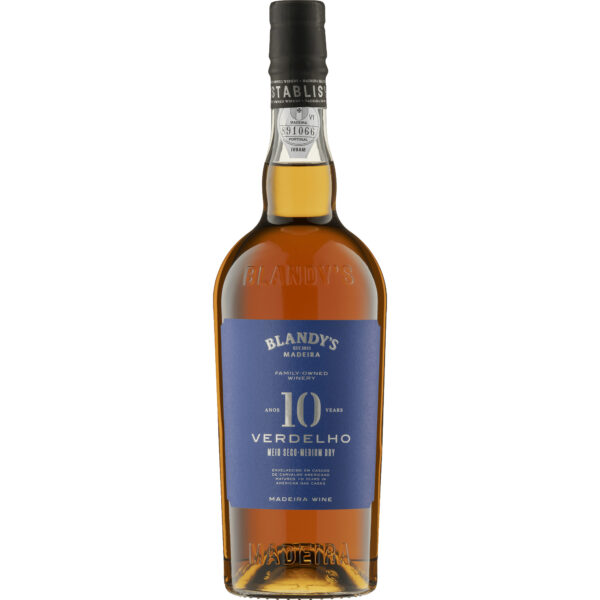 Blandy's 10 Years Old Verdelho Medium Dry, Madeira DOC, 19 % Vol., 0,75 L, Madeira, Likörwein