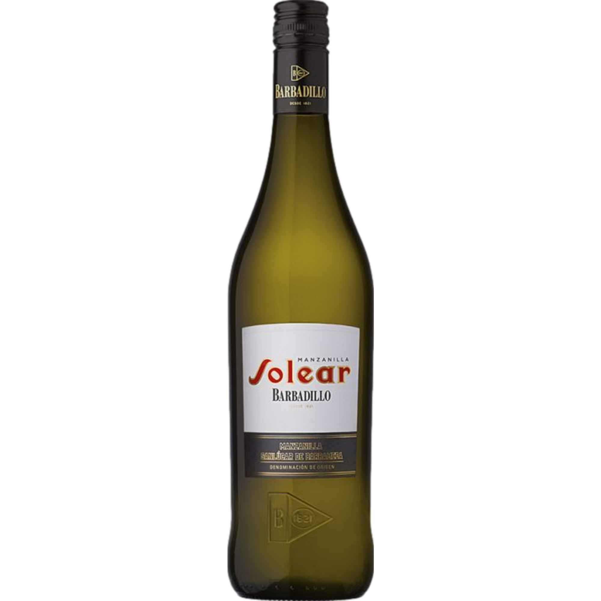 Bodegas Barbadillo Manzanilla Solear, Jerez-Xérès-Sherry DO, 0,75L, 15% Vol., Sherry/Jerez, Spirituosen