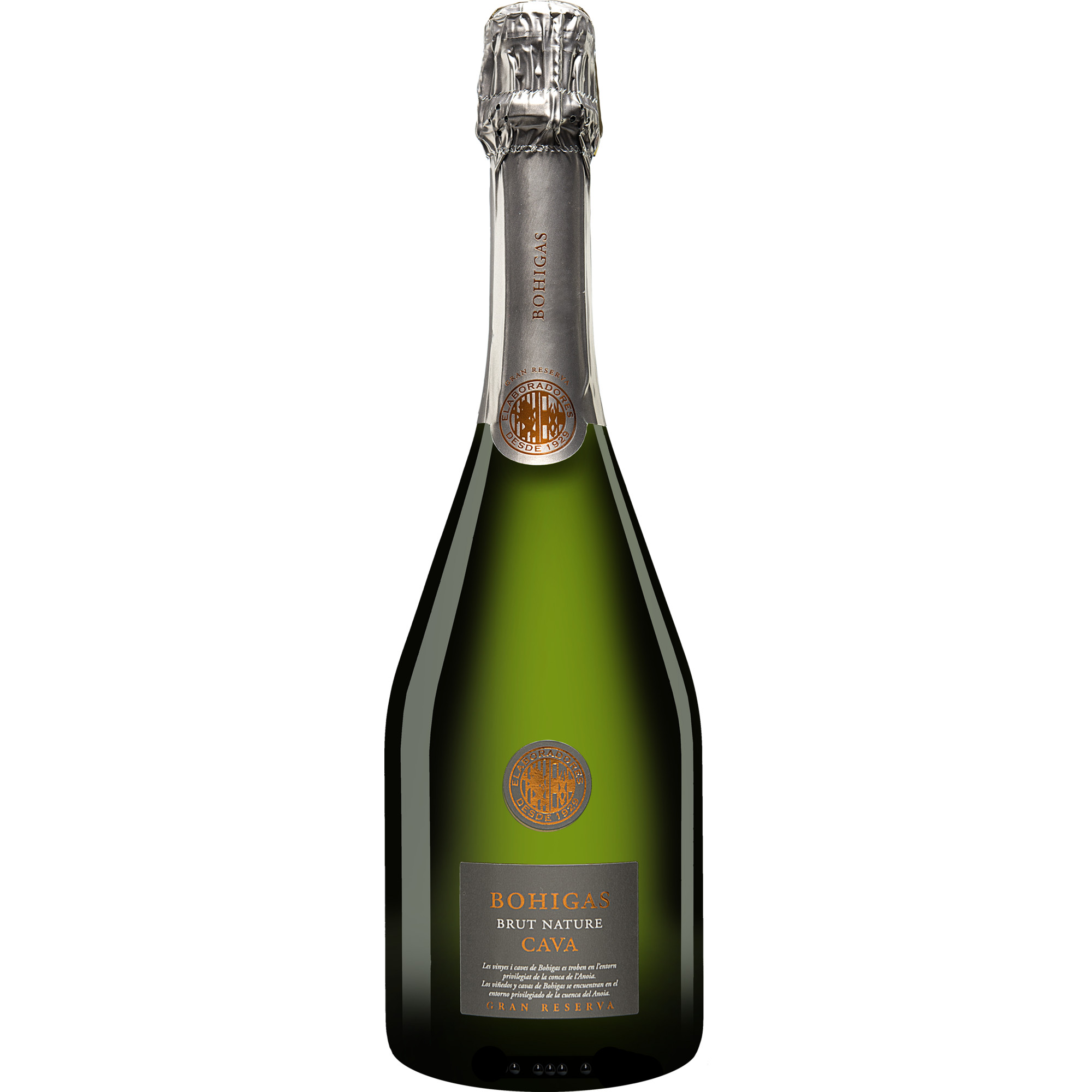 Bohigas Cava Gran Reserva Brut Nature 0.75L 12% Vol. Sehr Trocken aus Spanien