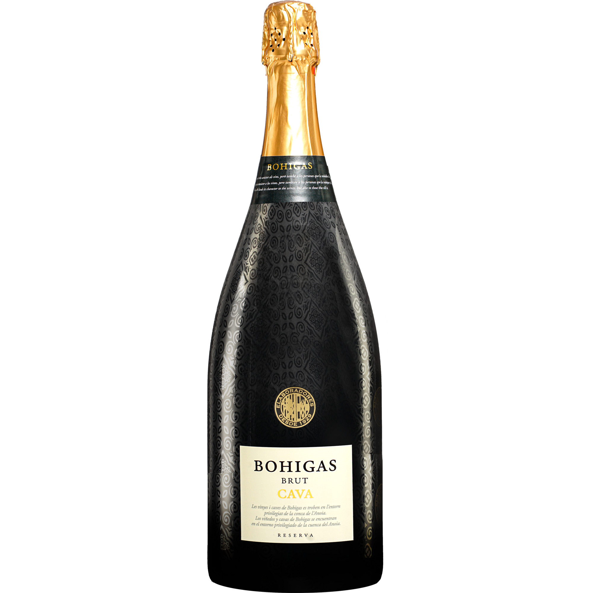 Bohigas Cava Reserva Brut - 1,5 L. Magnum 1.5L 12% Vol. Trocken aus Spanien