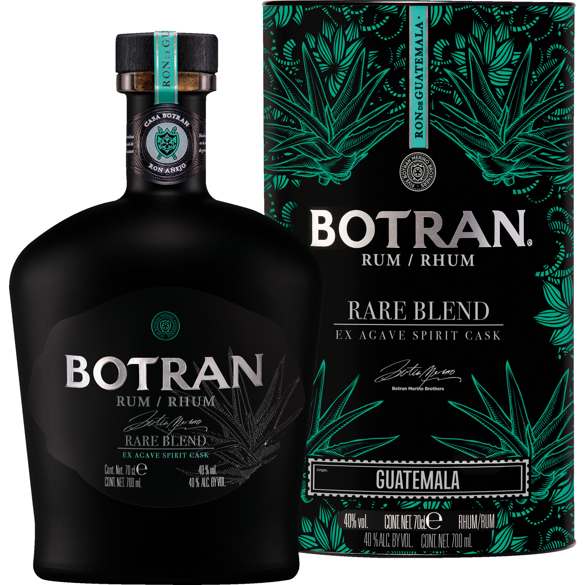 Botran Rare Blend Ex Agave, 0,7L, 40% Vol., Spirituosen