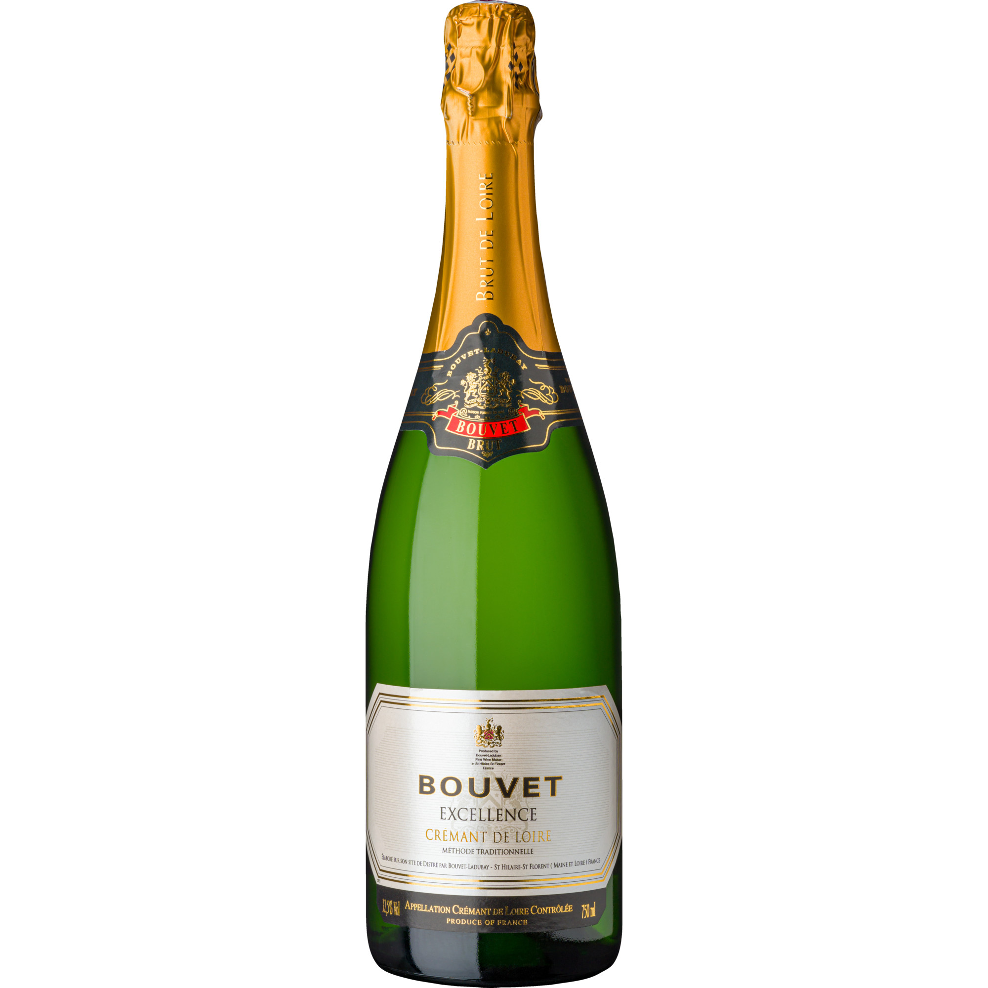 Bouvet Crémant Excellence Blanc, Brut, Crémant de Loire AOP, Loire, Schaumwein