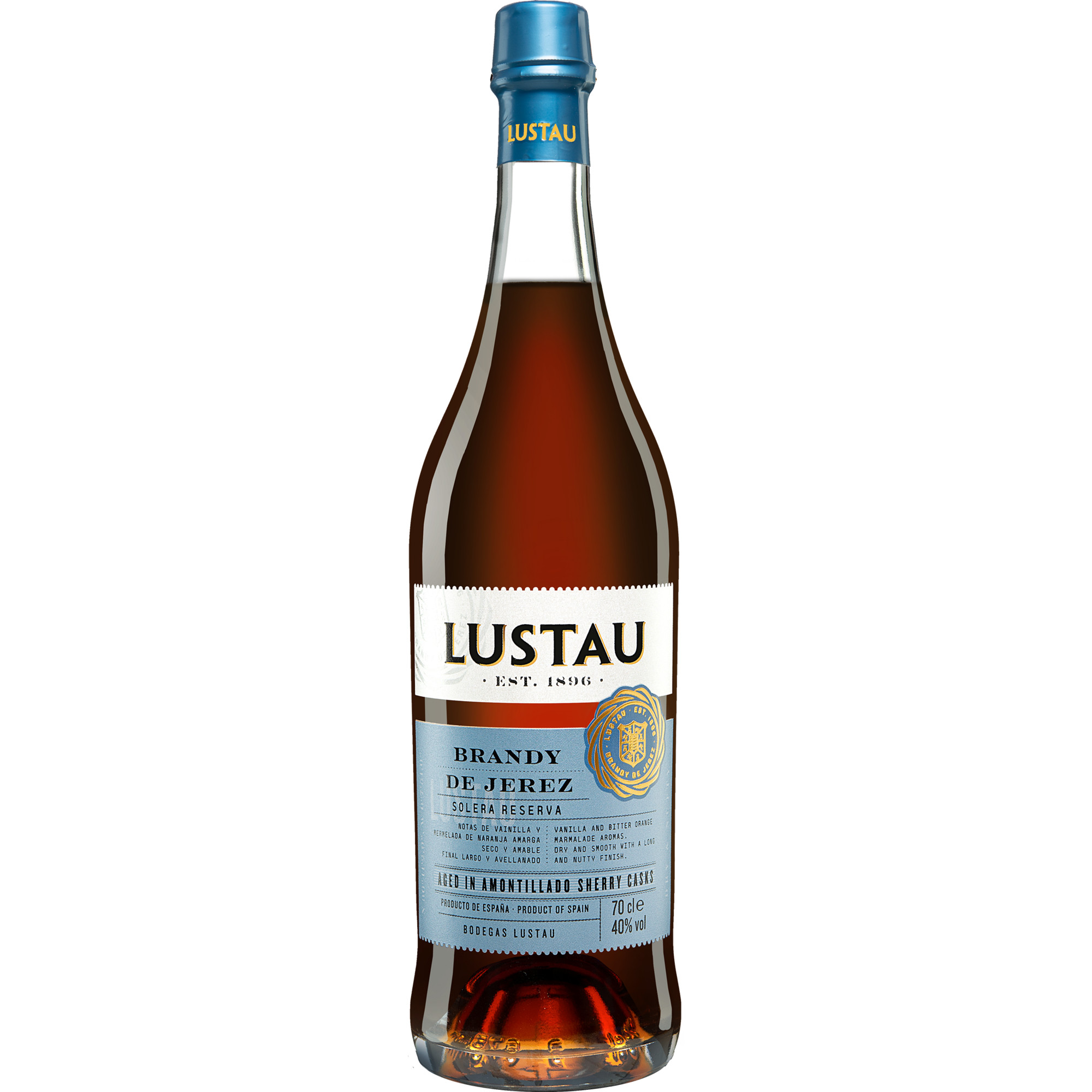 Brandy Lustau Solera Reserva - 0,7 L. 0.7L 40% Vol. Brandy aus Spanien