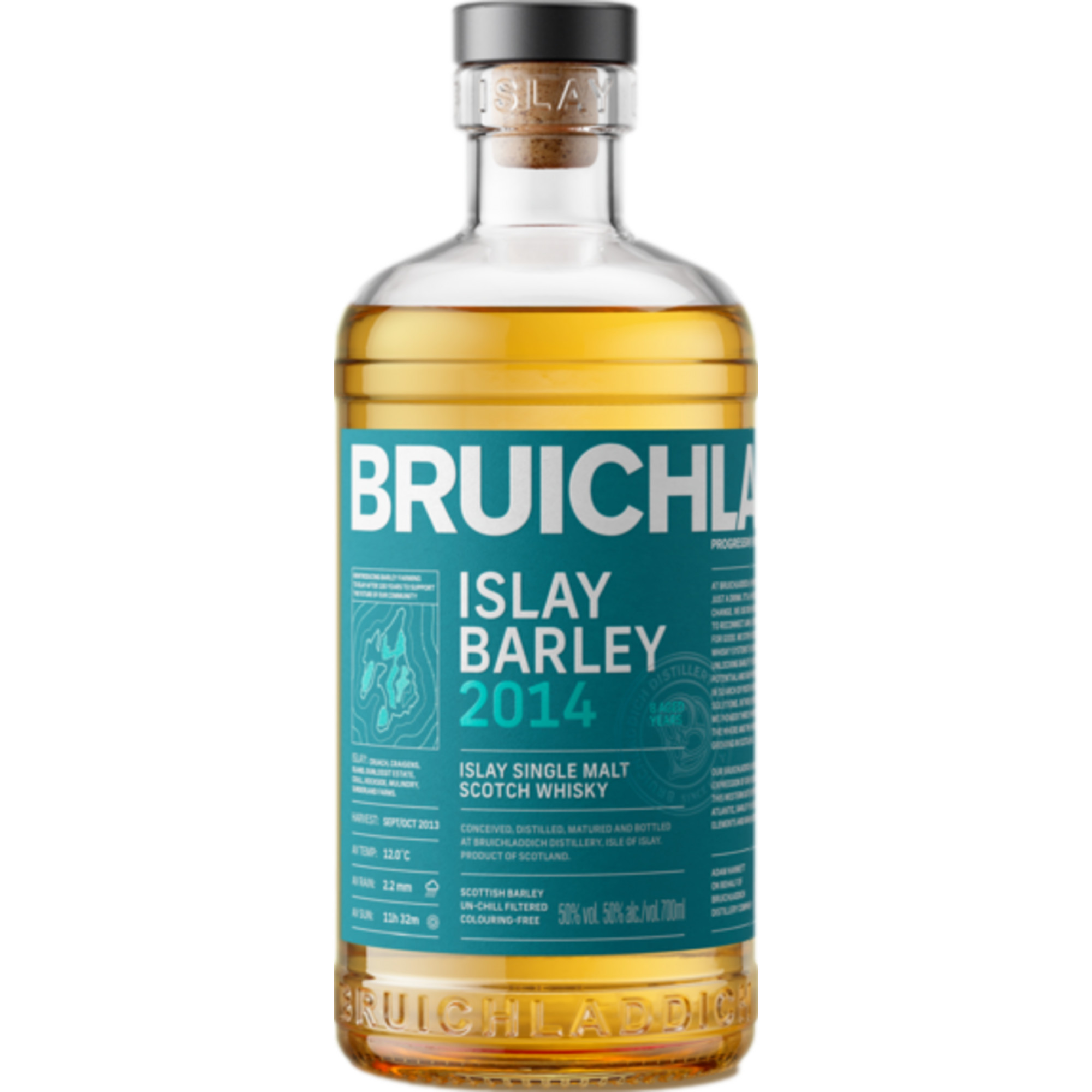 Bruichladdich Islay Barley 2014 Islay Single Malt, Scotch Whisky, 0,7 L, 50% Vol., Spirituosen