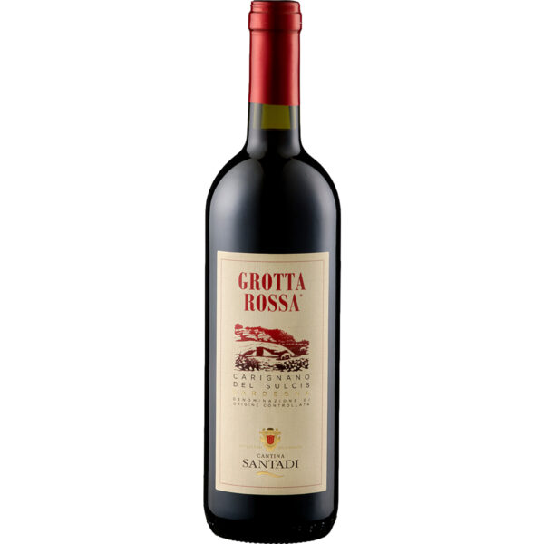 Cantina Santadi Grotta Rossa, Carignano del Sulcis DOC, Sardinien, 2024, Rotwein