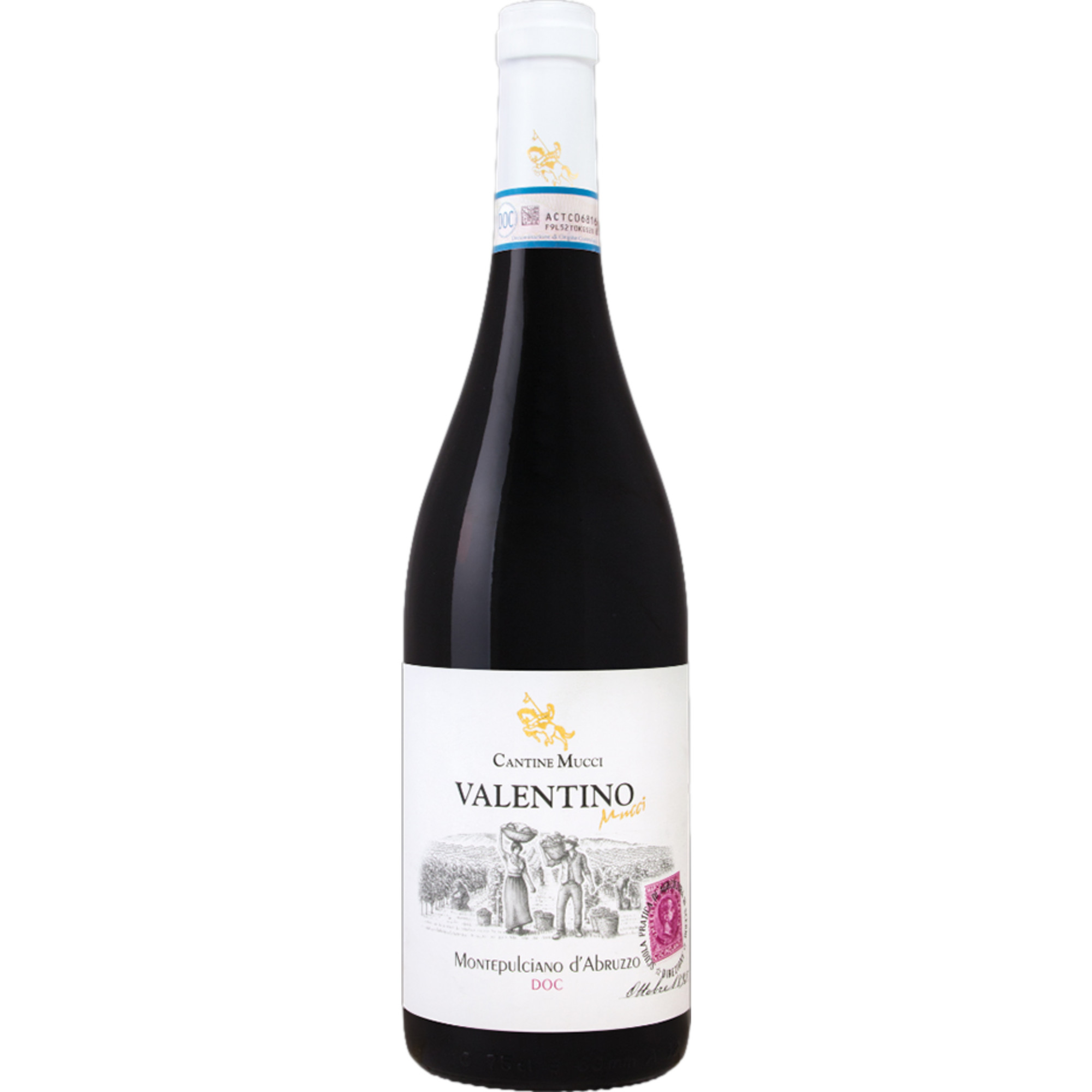 Cantine Mucci Montepulciano d'Abruzzo Valentino, Montepulciano d'Abruzzo DOC, Abruzzen, 2024, Rotwein