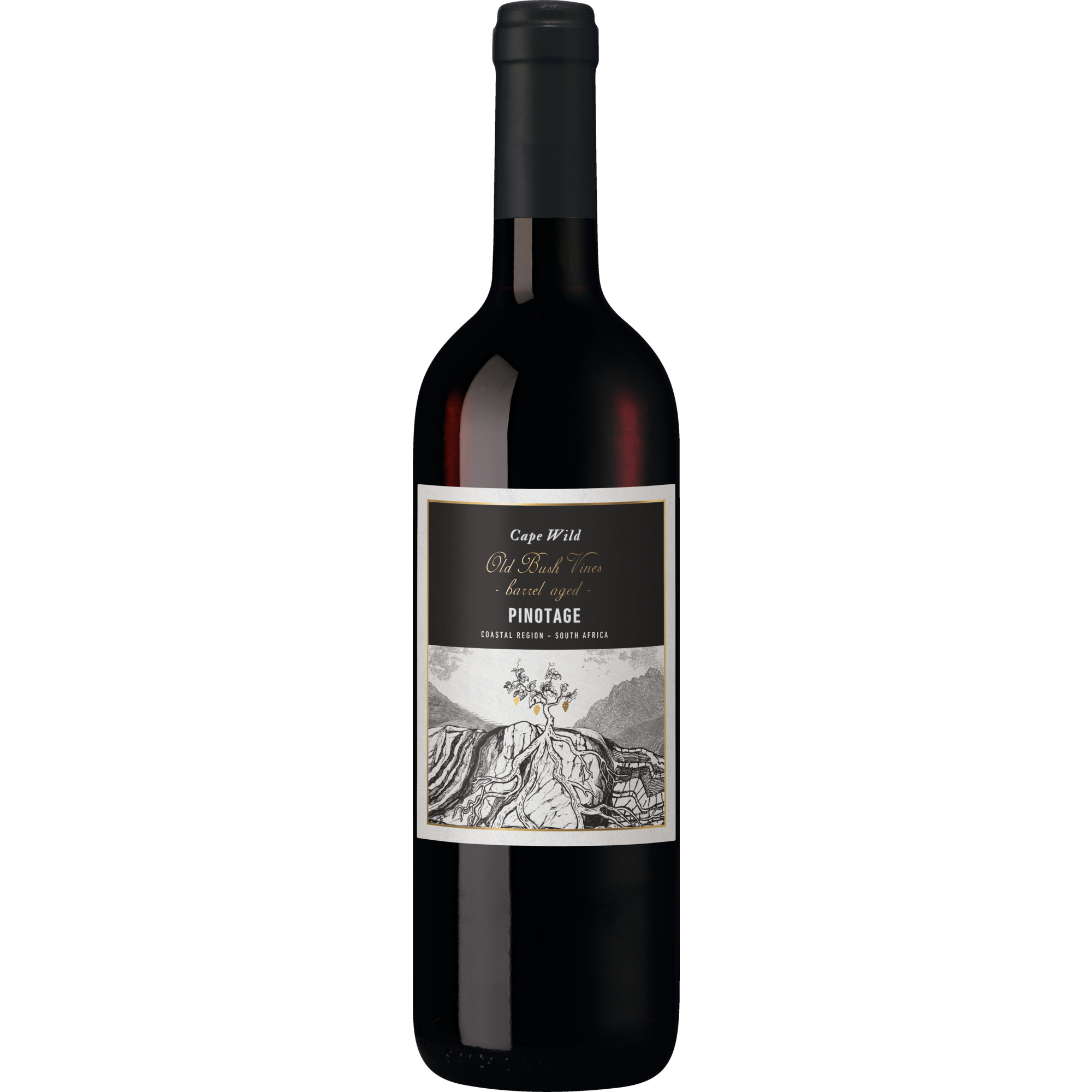 Cape Wild Old Bush Vines Pinotage, WO Coastal Region, Western Cape, 2024, Rotwein