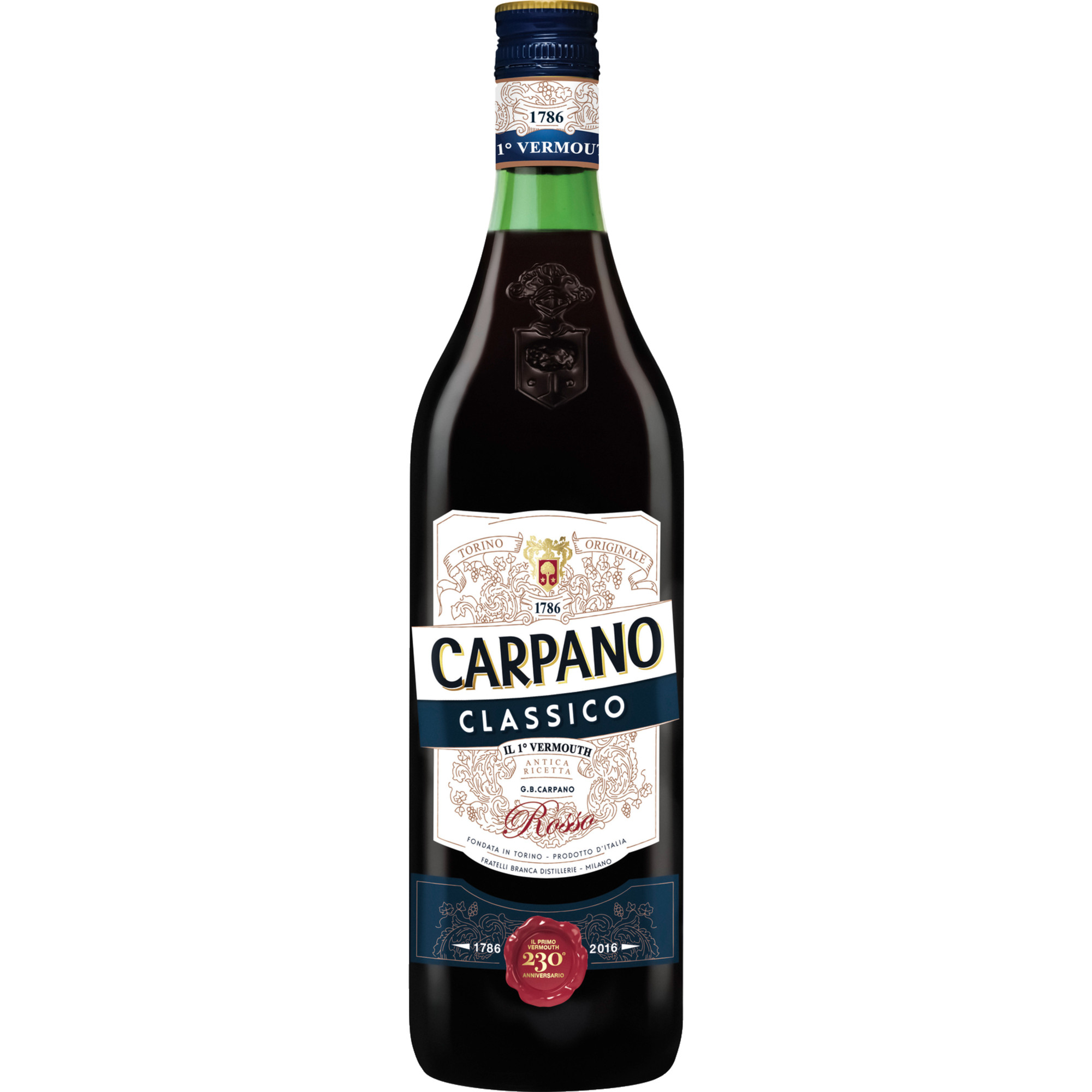 Carpano Classico Vermouth Rosso, Italien, 0,75 L, 16% Vol., Spirituosen