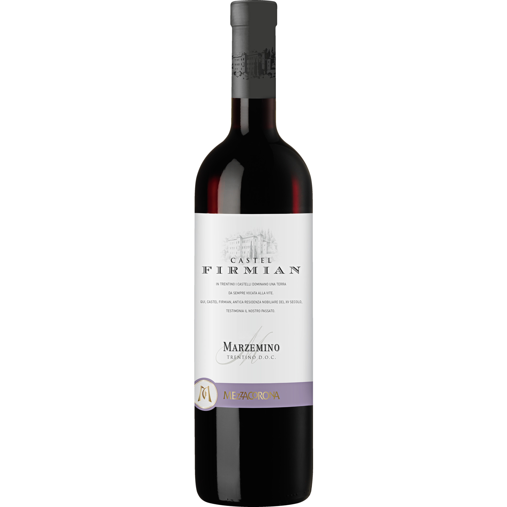 Castel Firmian Marzemino, Trentino DOC, Trentino, 2022, Rotwein