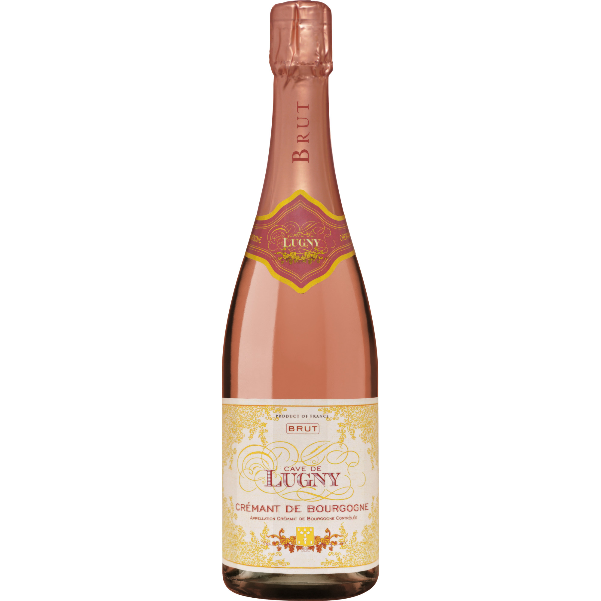 Cave de Lugny Rosé, Brut, Crémant de Bourgogne AC, Burgund, Schaumwein