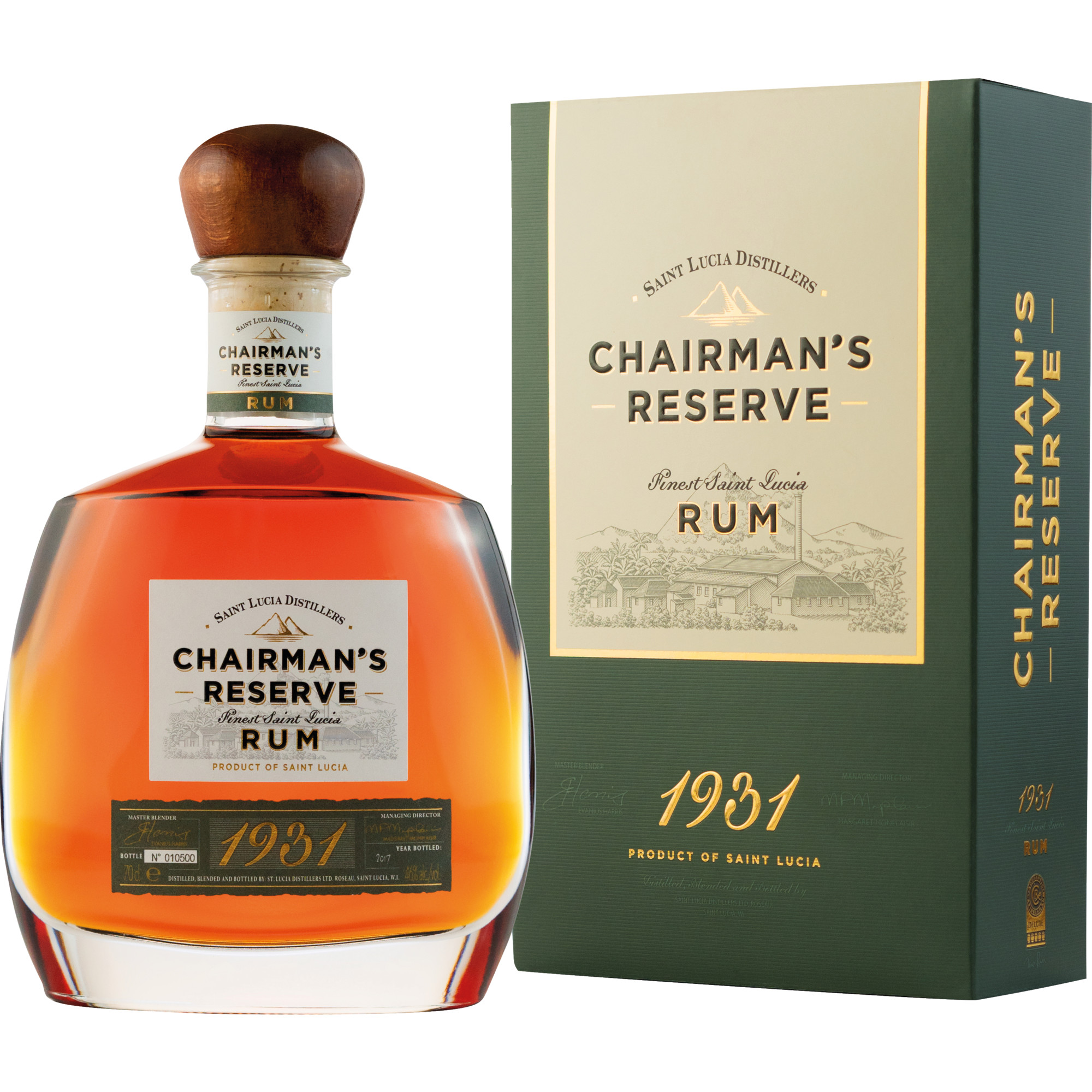 Chairman's Reserve Rum Cuvée 1931, St. Lucia, 0,7 L, 46% Vol. in Etui, Spirituosen