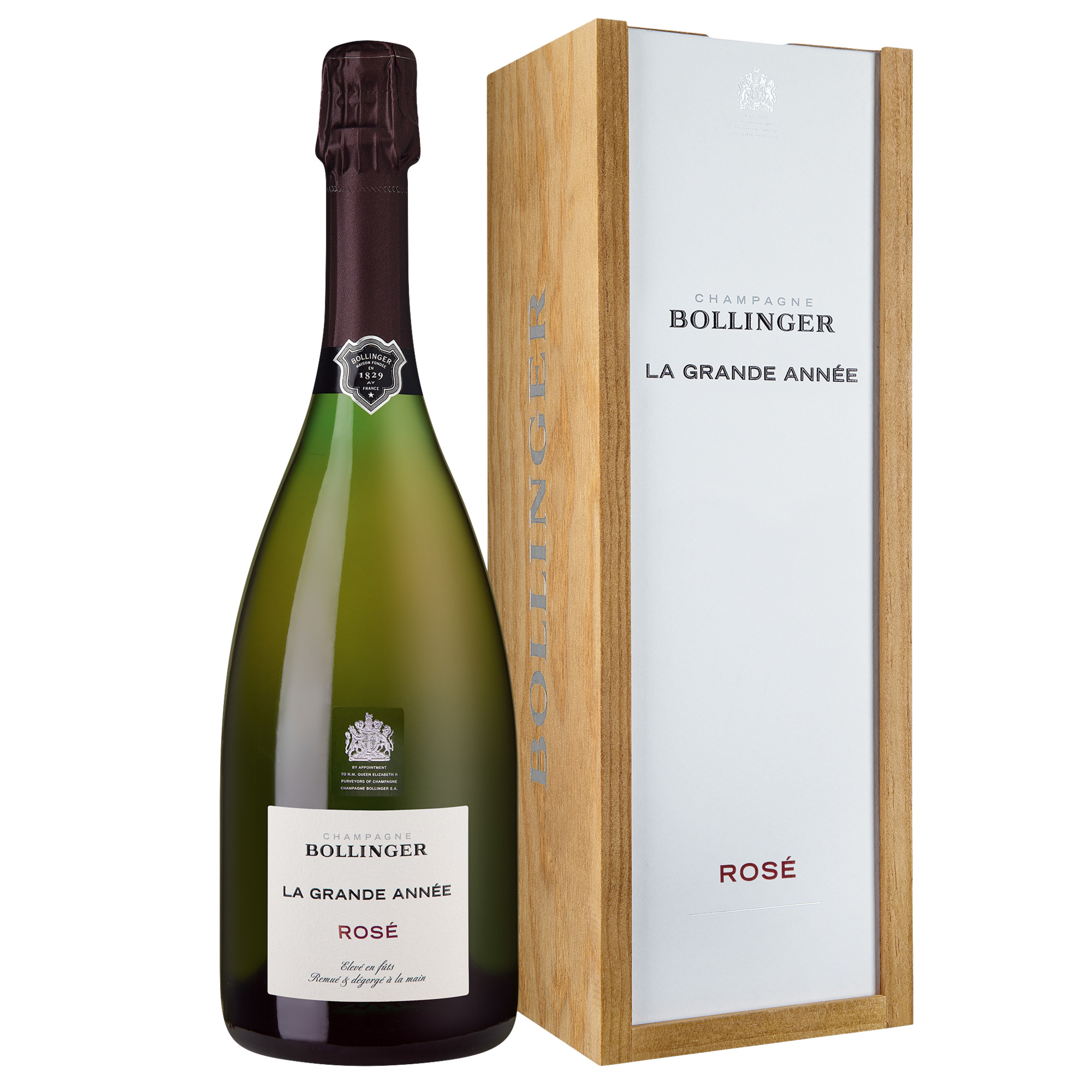 Champagne Bollinger La Grande Année Rosé, Brut, Champagne AC, Einzelholzkiste, Champagne, 2015, Schaumwein
