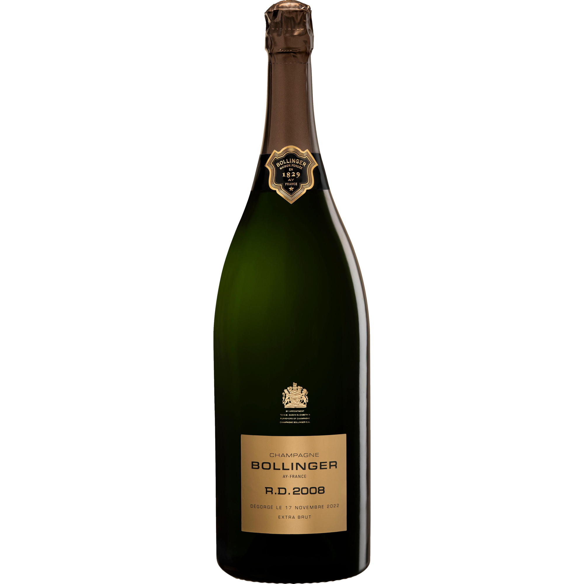 Champagne Bollinger R.D., Extra Brut, Champagne AC, 3L, Holzkiste, Champagne, 2008, Schaumwein