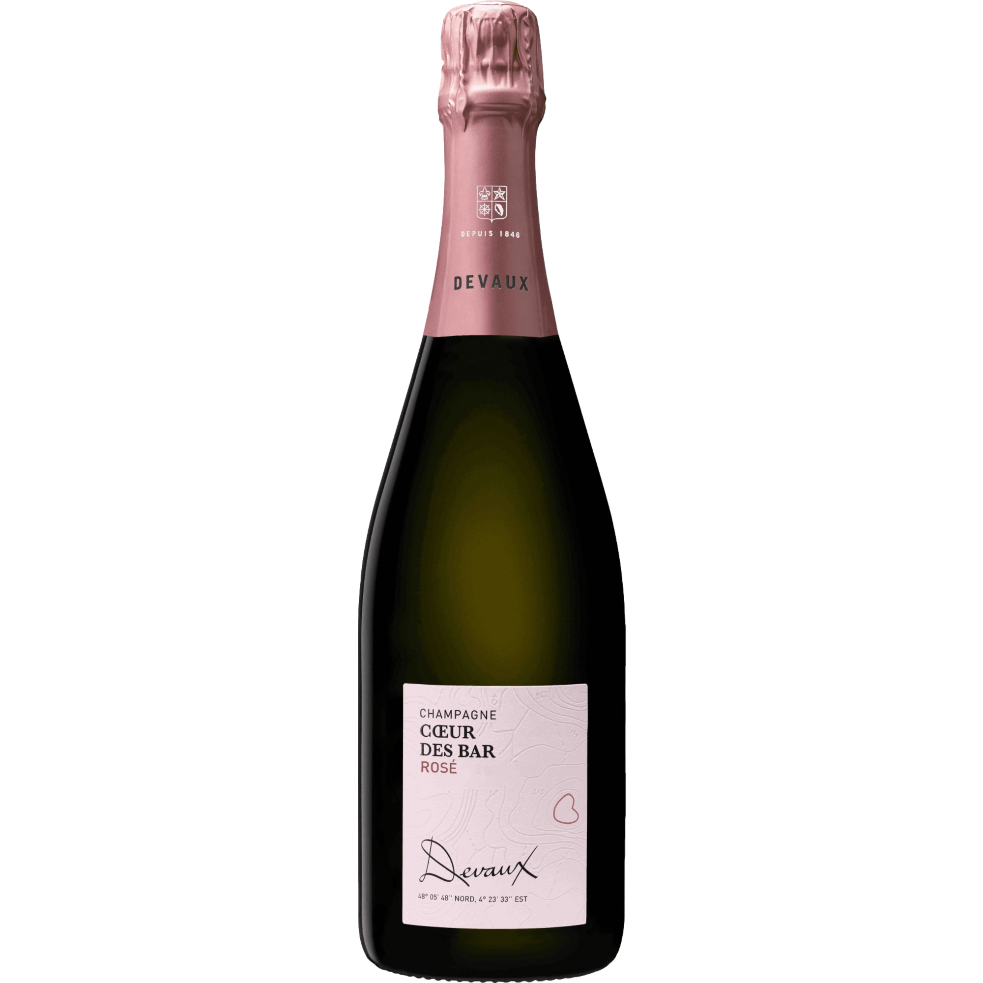 Champagne Coeur des Bar Rosé, Brut, Champagne AOP, Champagne, Schaumwein