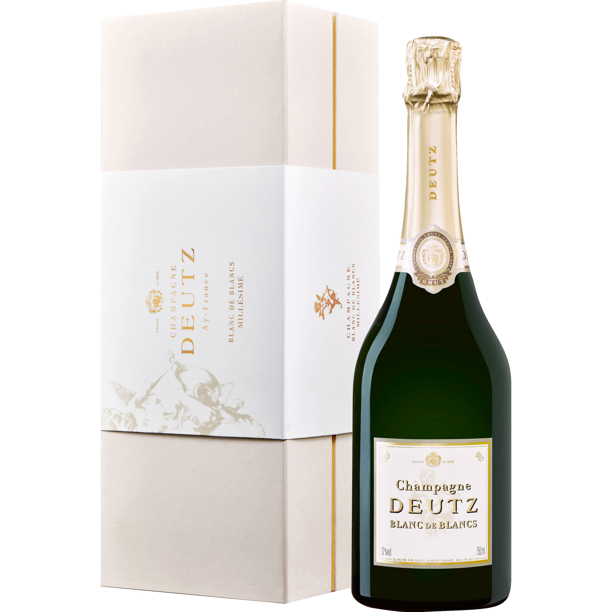 Champagne Deutz Blanc de Blancs, Brut, Champagne AC, Geschenkverpackung, Champagne, 2020, Schaumwein