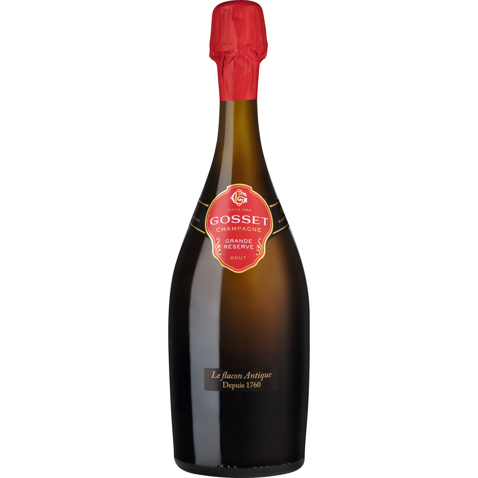 Champagne Gosset Grande Réserve Flacon Antique, Brut, Champagne AC, Champagne, Schaumwein