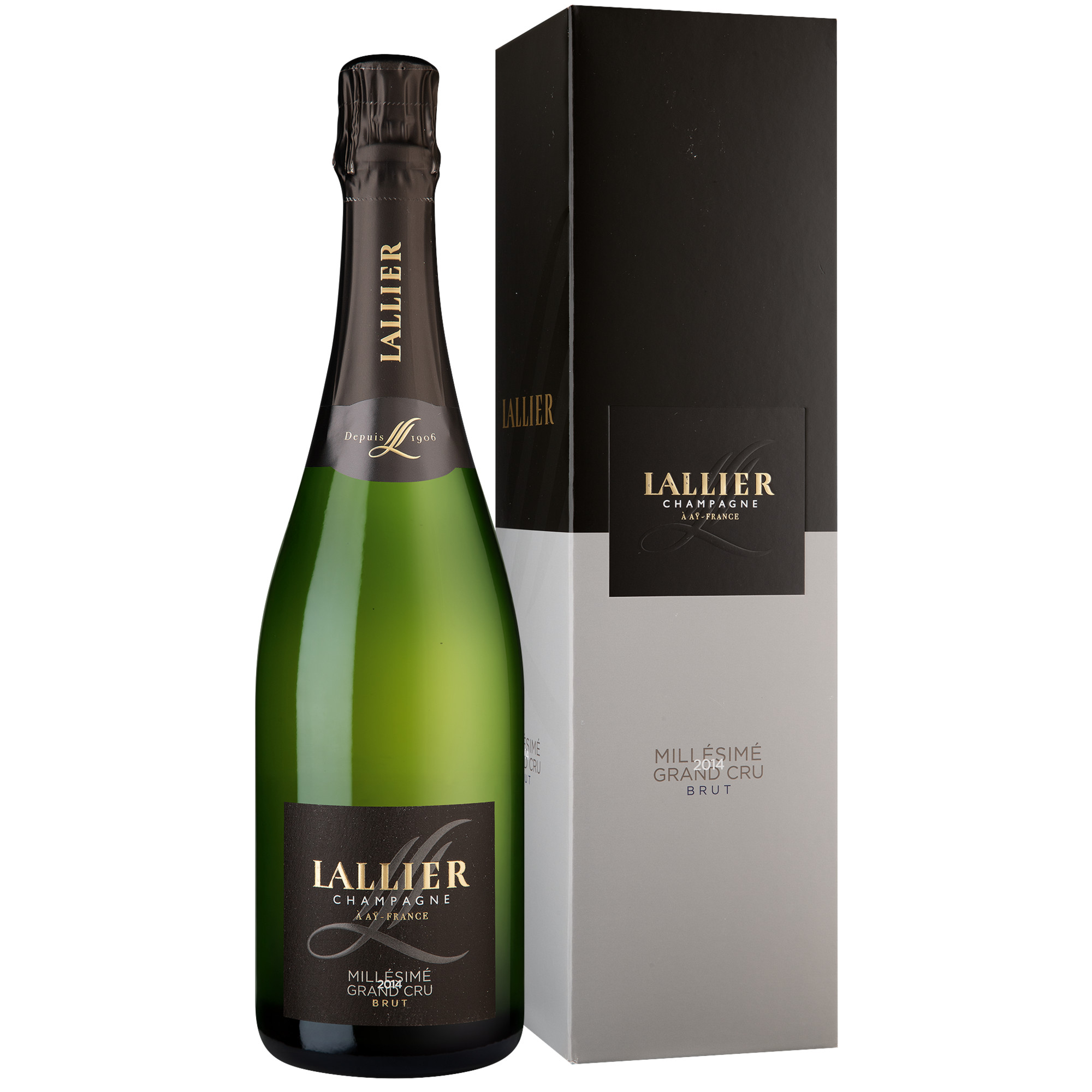 Champagne Lallier Millésimé, Brut, Champagne AC, in Geschenkverpackung, Champagne, 2014, Schaumwein