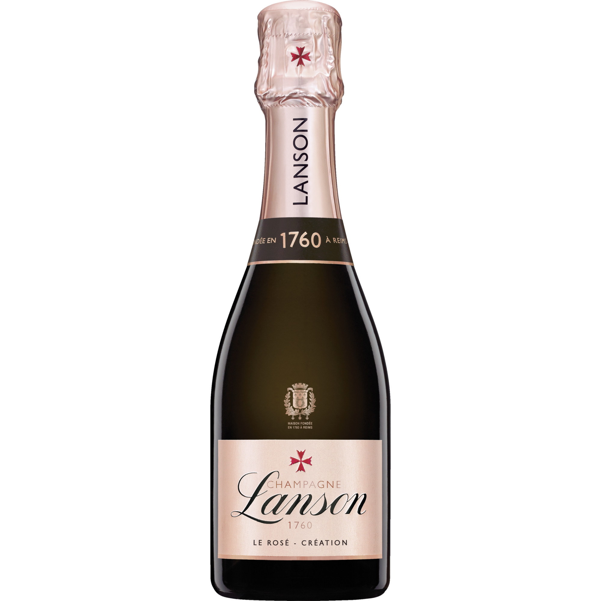 Champagne Lanson Le Rosé Création 67, Brut, Champagne AC, 0,2 L, Champagne, Schaumwein