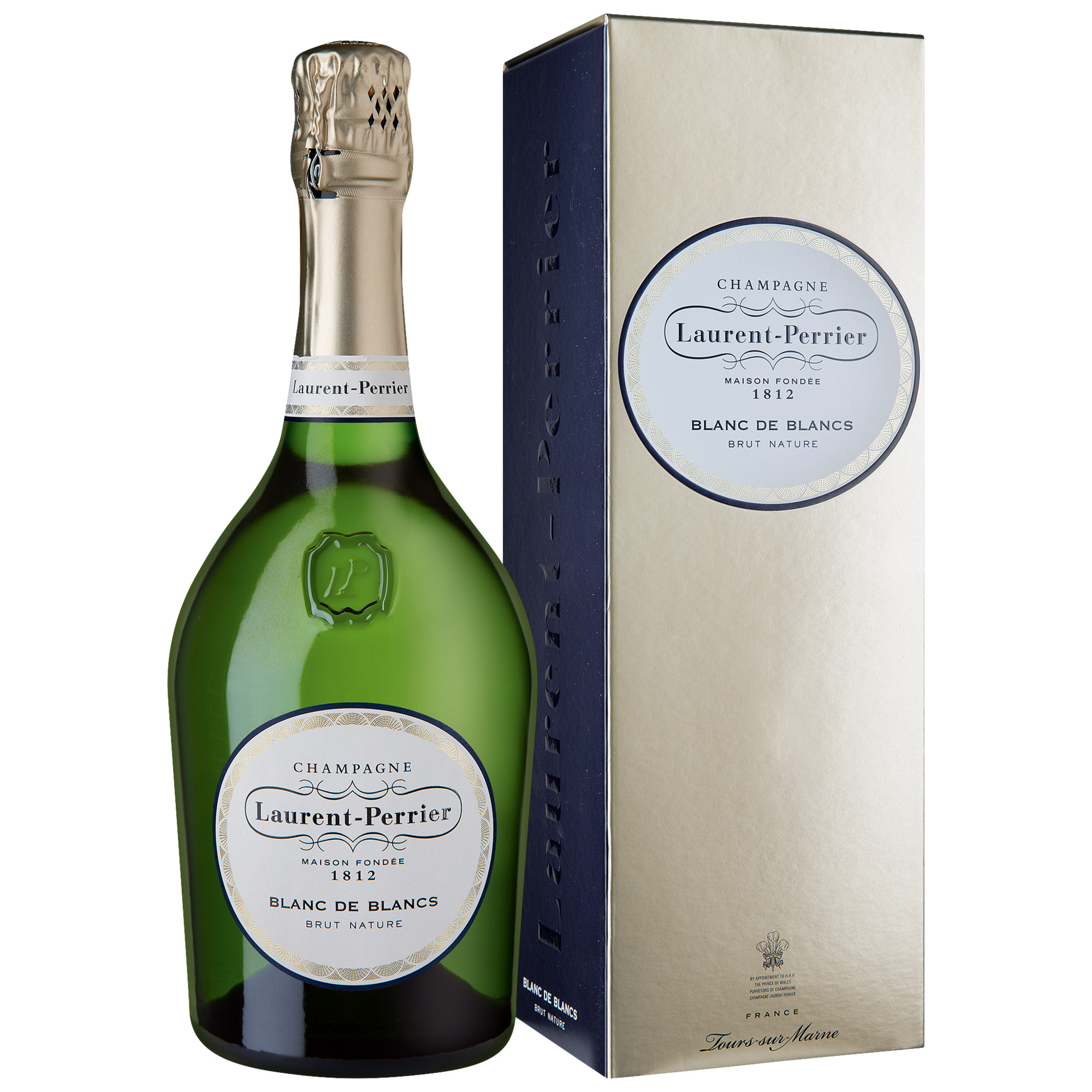 Champagne Laurent-Perrier Blanc de Blancs, Brut Nature, Champagne AC, Geschenketui, Champagne, Schaumwein