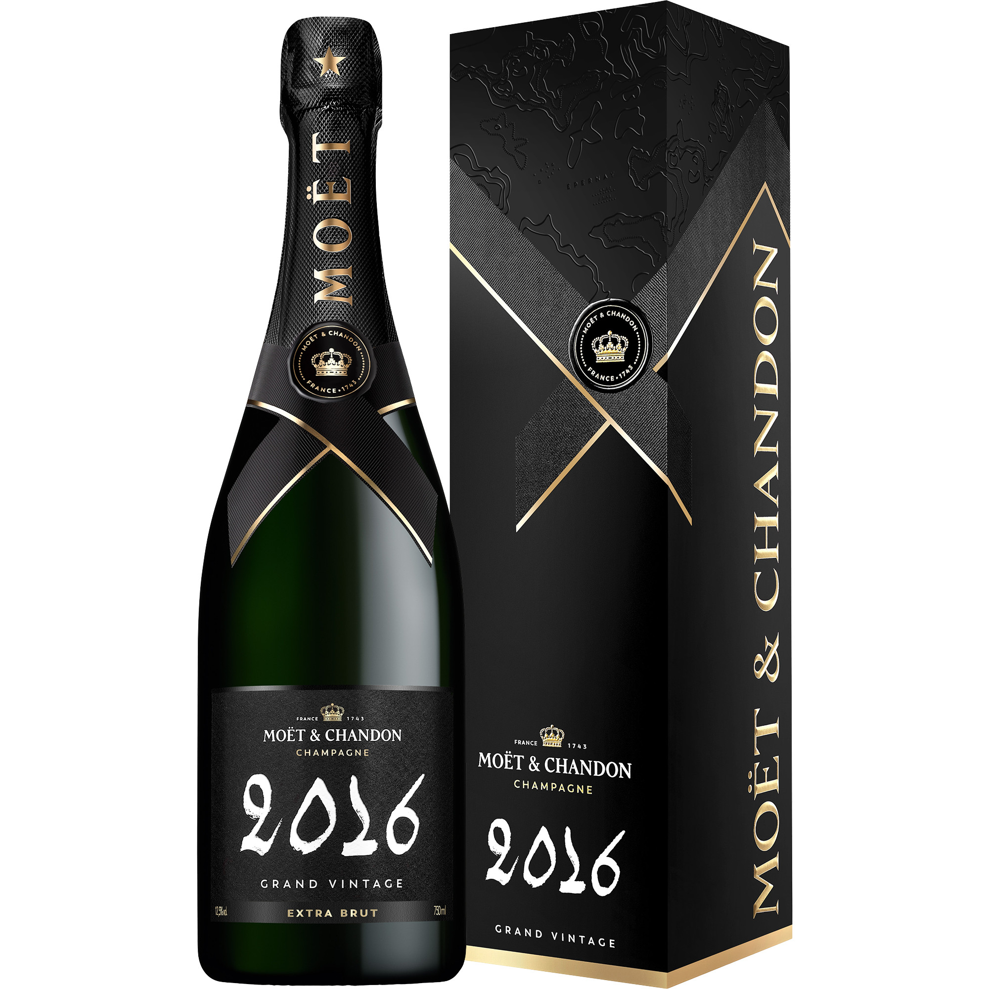 Champagne Moet & Chandon Grand Vintage, Brut, Champagne AC, Geschenkverpackung, Champagne, 2016, Schaumwein