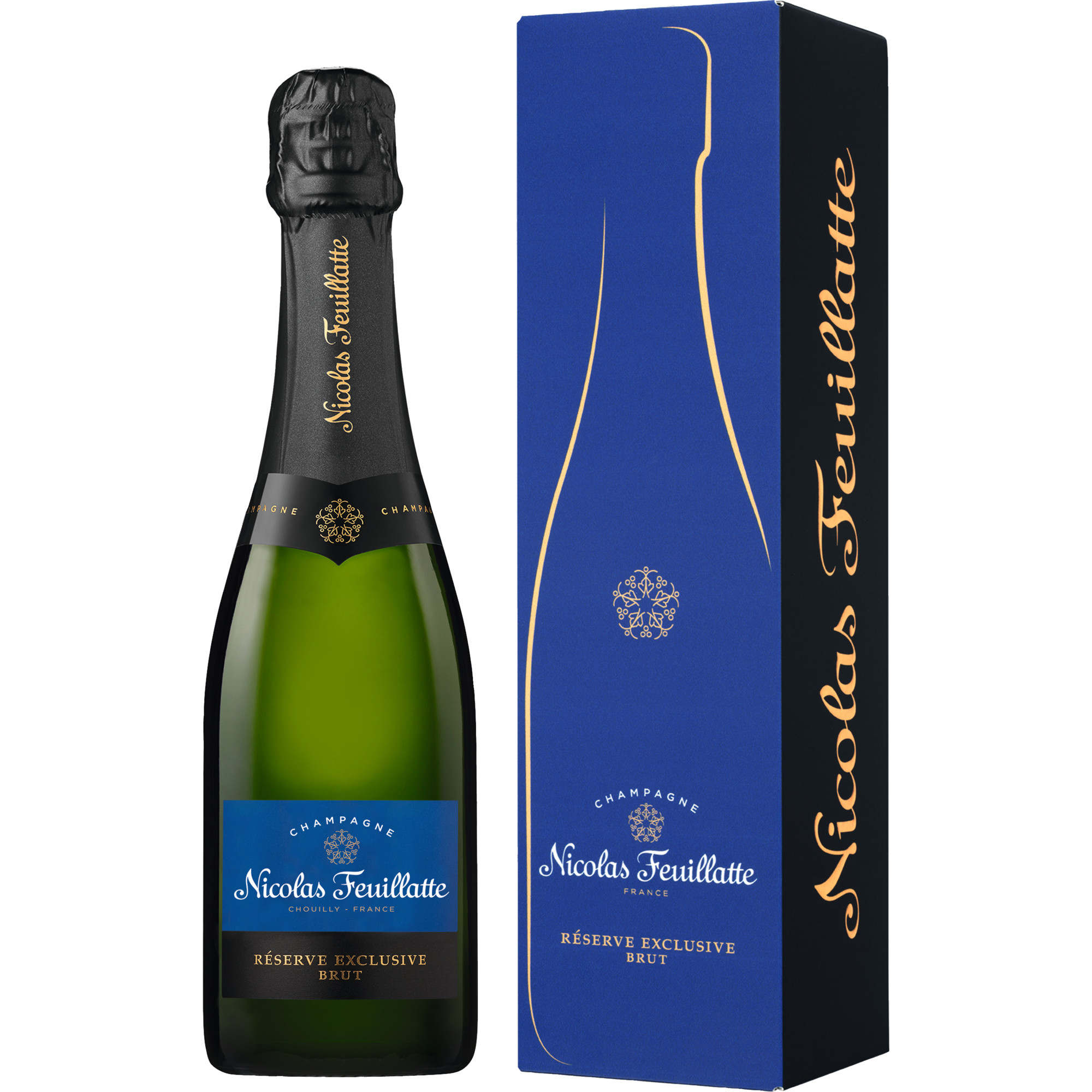 Champagne Nicolas Feuillatte Réserve Exclusive, Brut, Champagne AC, 0,375L, Champagne, Schaumwein