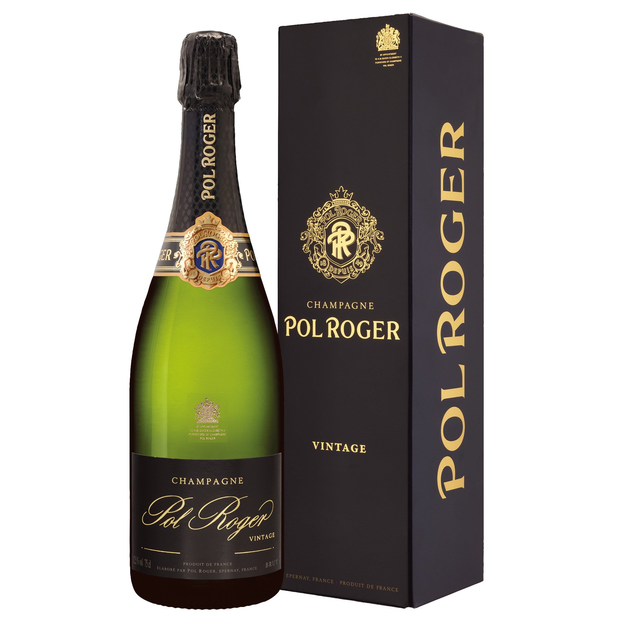 Champagne Pol Roger, Brut, Champagne AC, Geschenketui, Champagne, 2018, Schaumwein