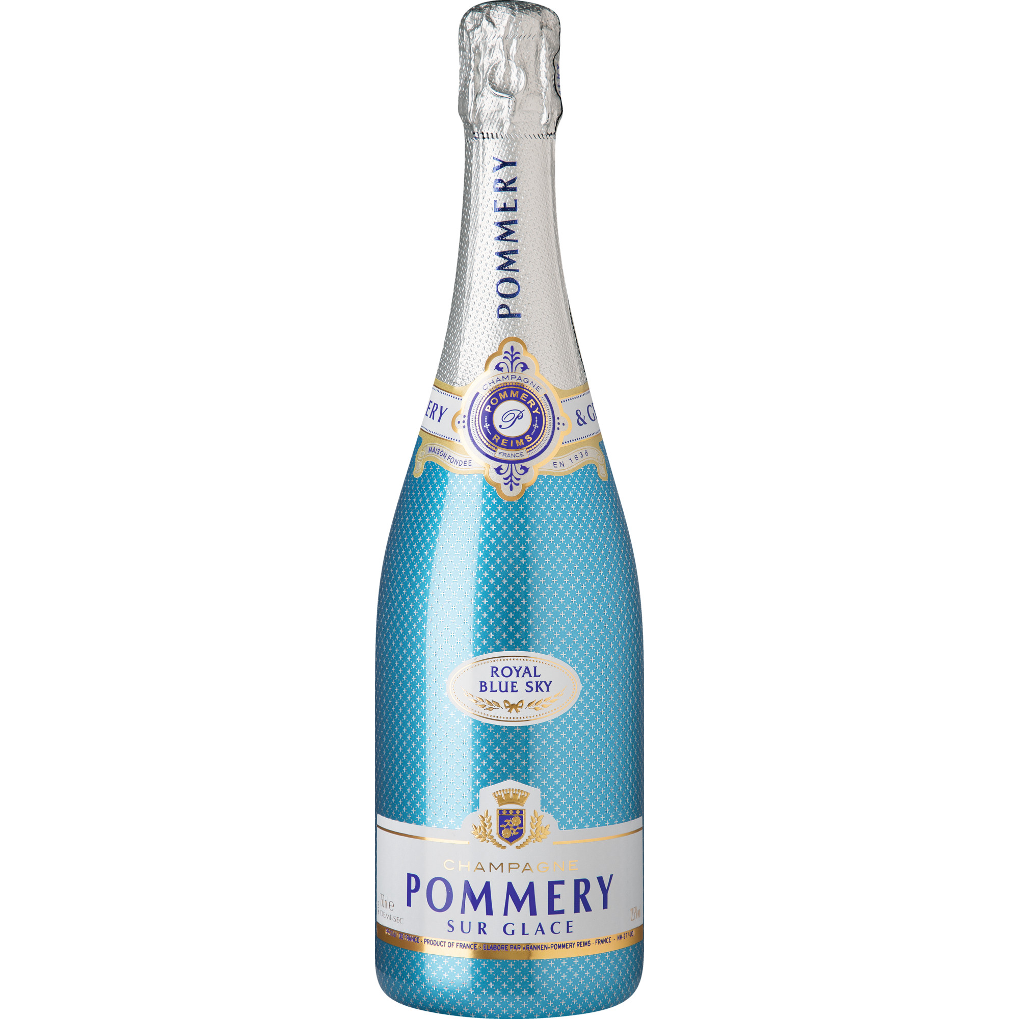 Champagne Pommery Royal Blue Sky, Demi-sec, Champagne AC, Champagne, Schaumwein